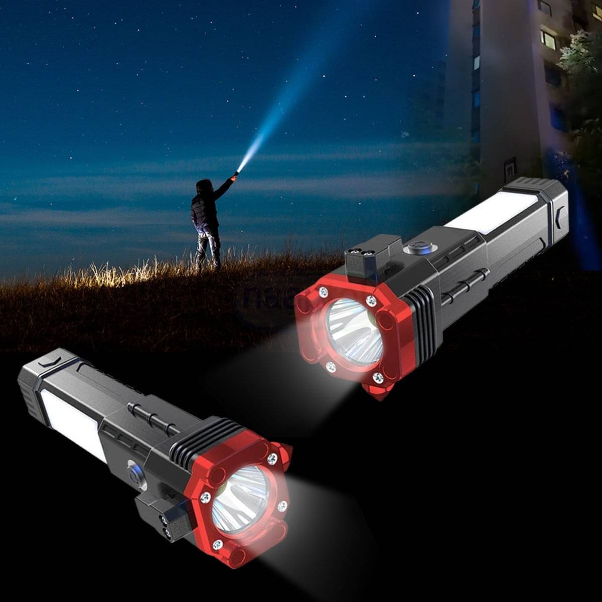     			ST - 3W Rechargeable Flashlight Torch ( Pack of 2 )