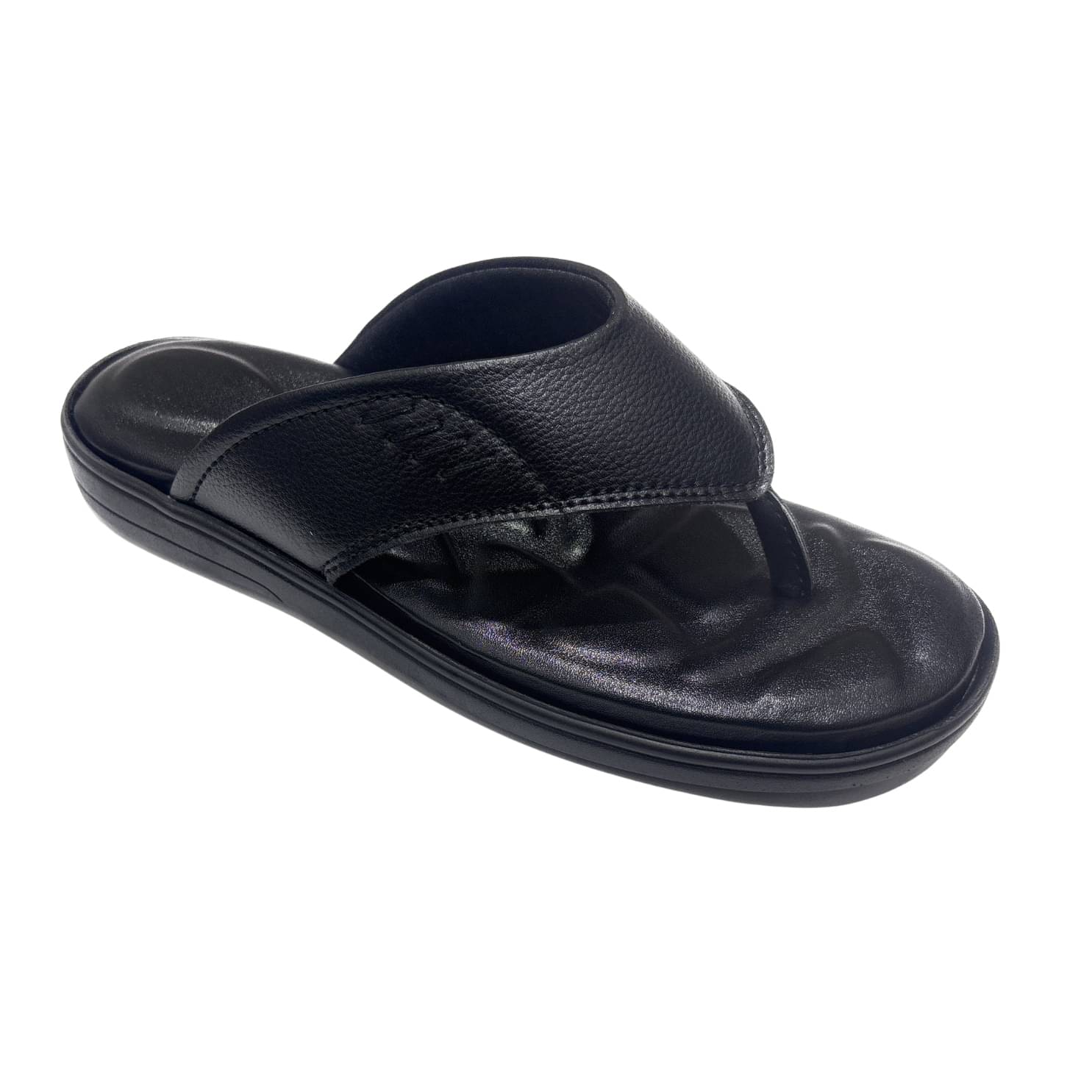     			STEPHORN Black Men's Leather Slipper