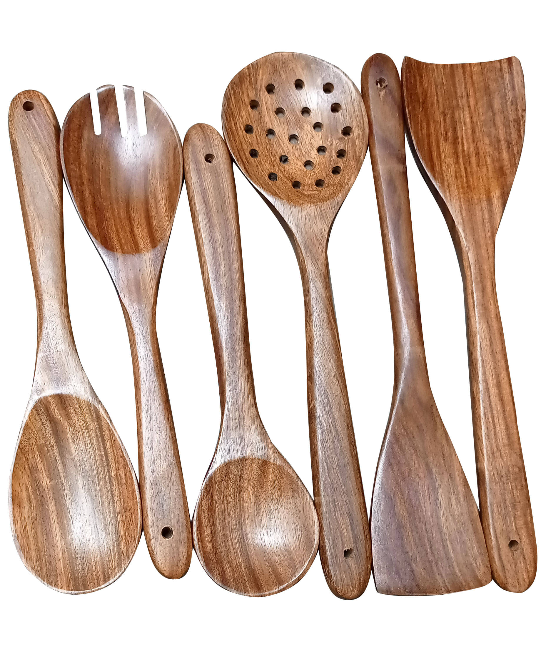     			SWH Spoon-6 Wooden Serving Spoon Brown ( Pack of 1 )