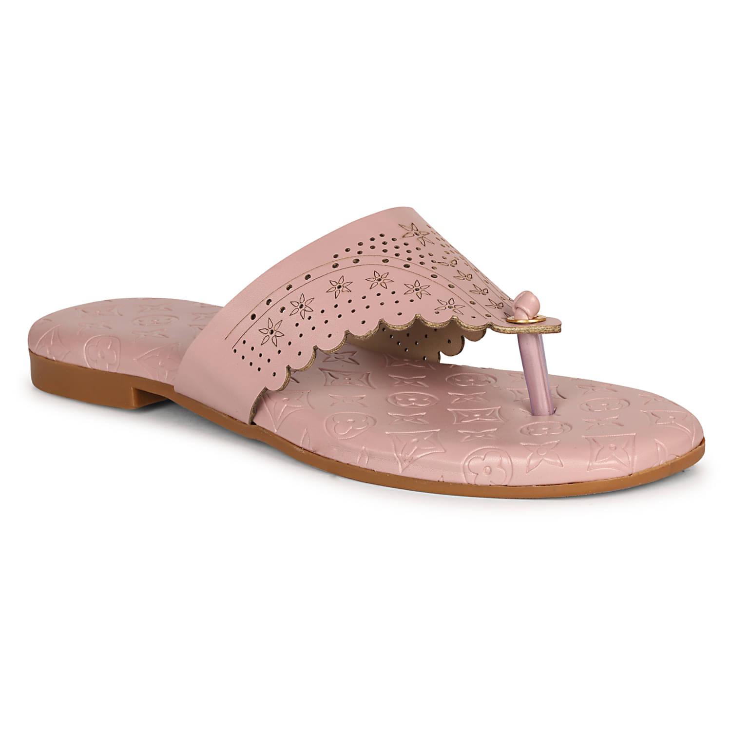     			Saheb Peach Women's Flats