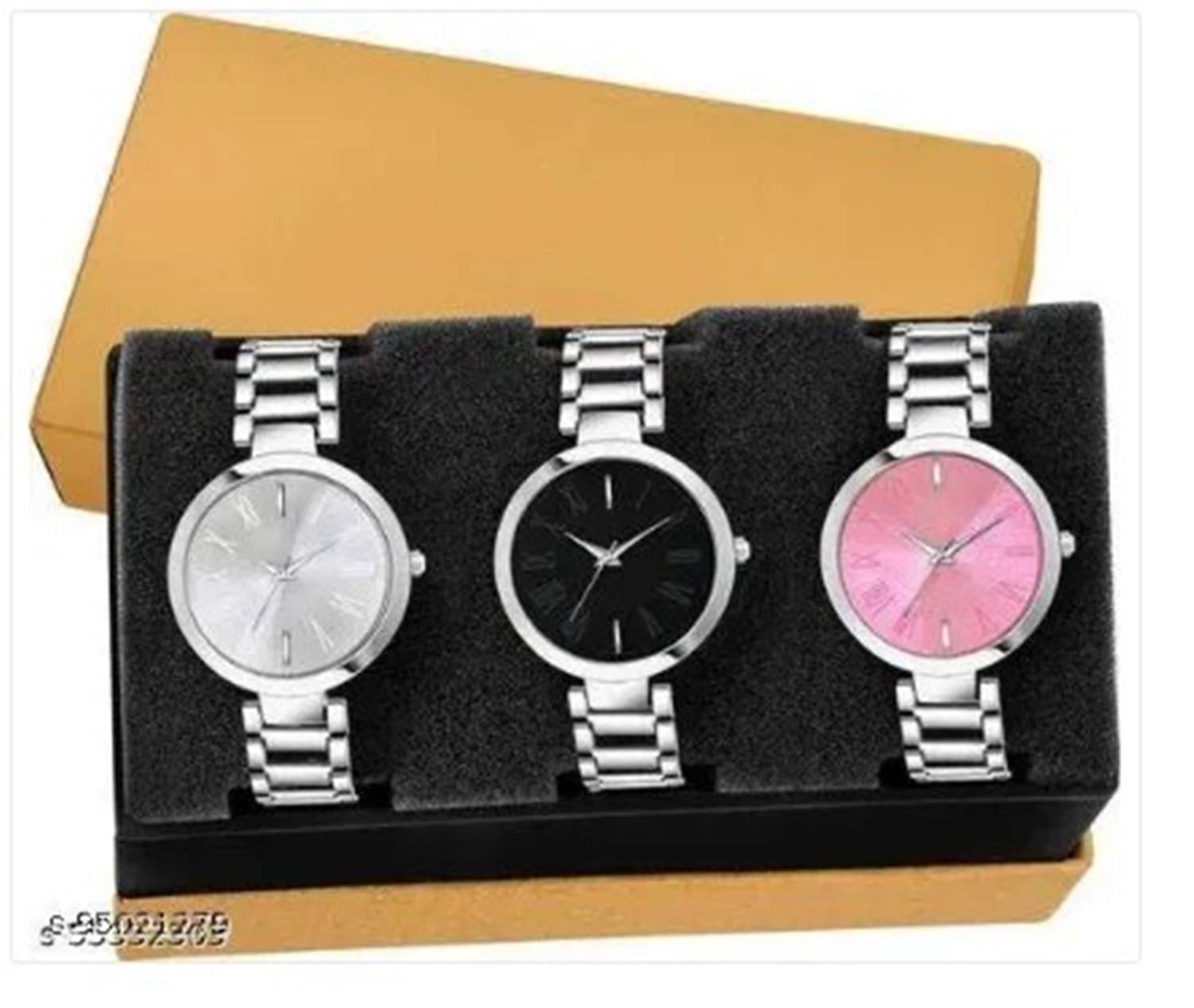     			THMT Silver Stainless Steel Analog Men's Watch