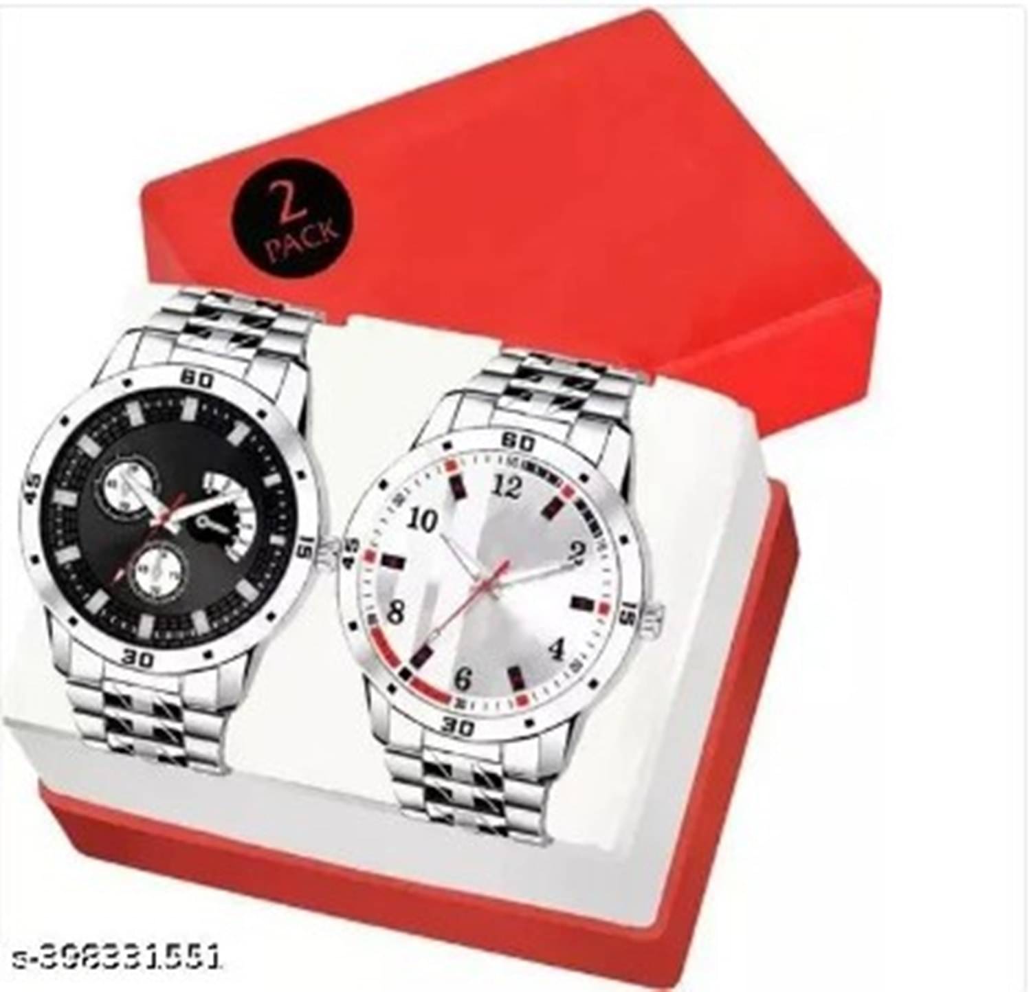     			THMT Silver Stainless Steel Analog Men's Watch