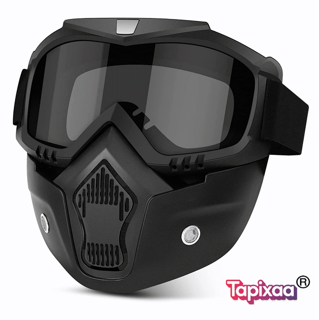     			Tapixaa Dust Protected White Riding Goggles ( Pack of 1 )