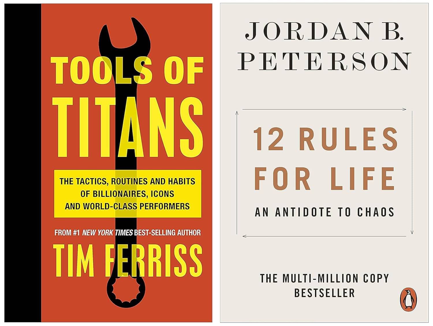     			Tools of Titans & 12 Rules for Life By Tim Ferris  & Jordan B. Peterson