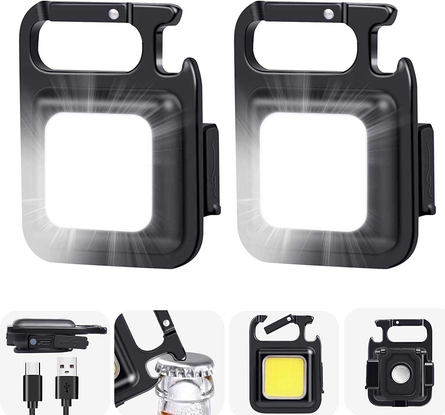     			UNIWAX 5W Black Emergency Light ( Pack of 2 )