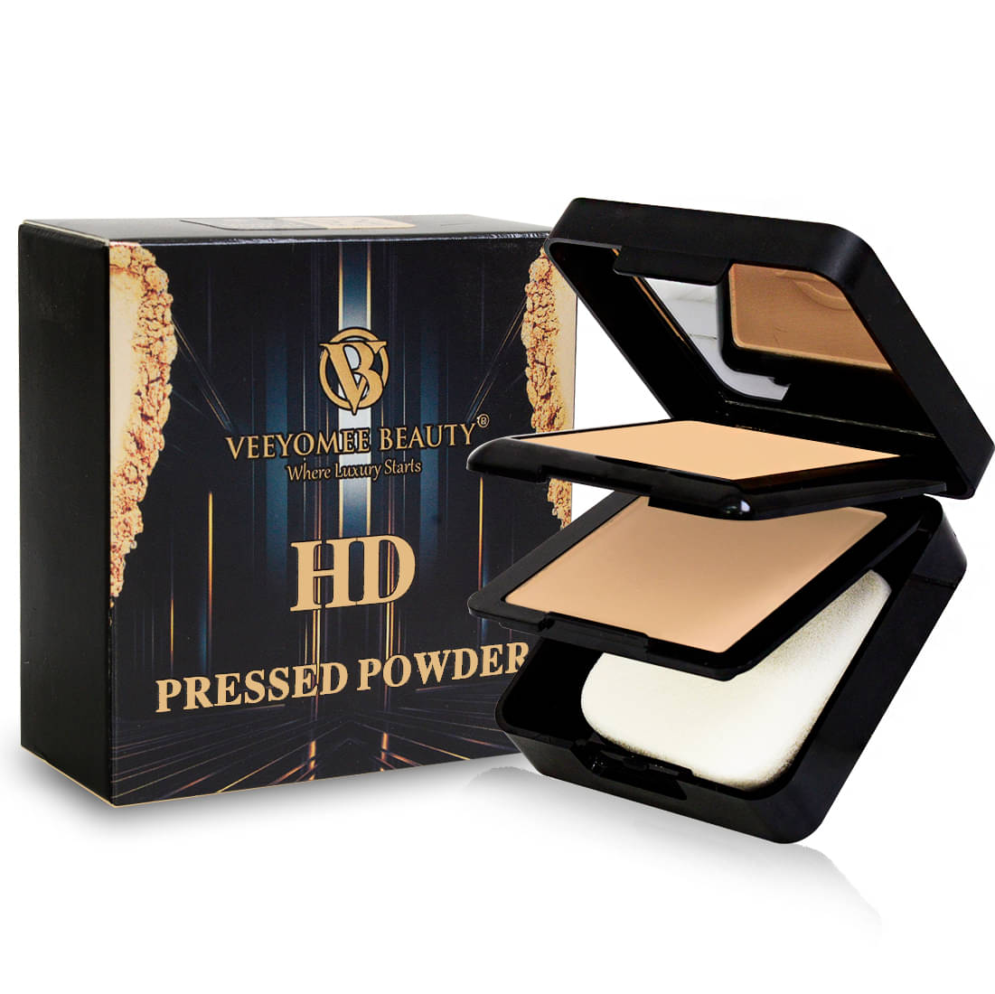     			Veeyomee Beauty Compact Powder Pressed Powder Shade-01 Ivory 20 g