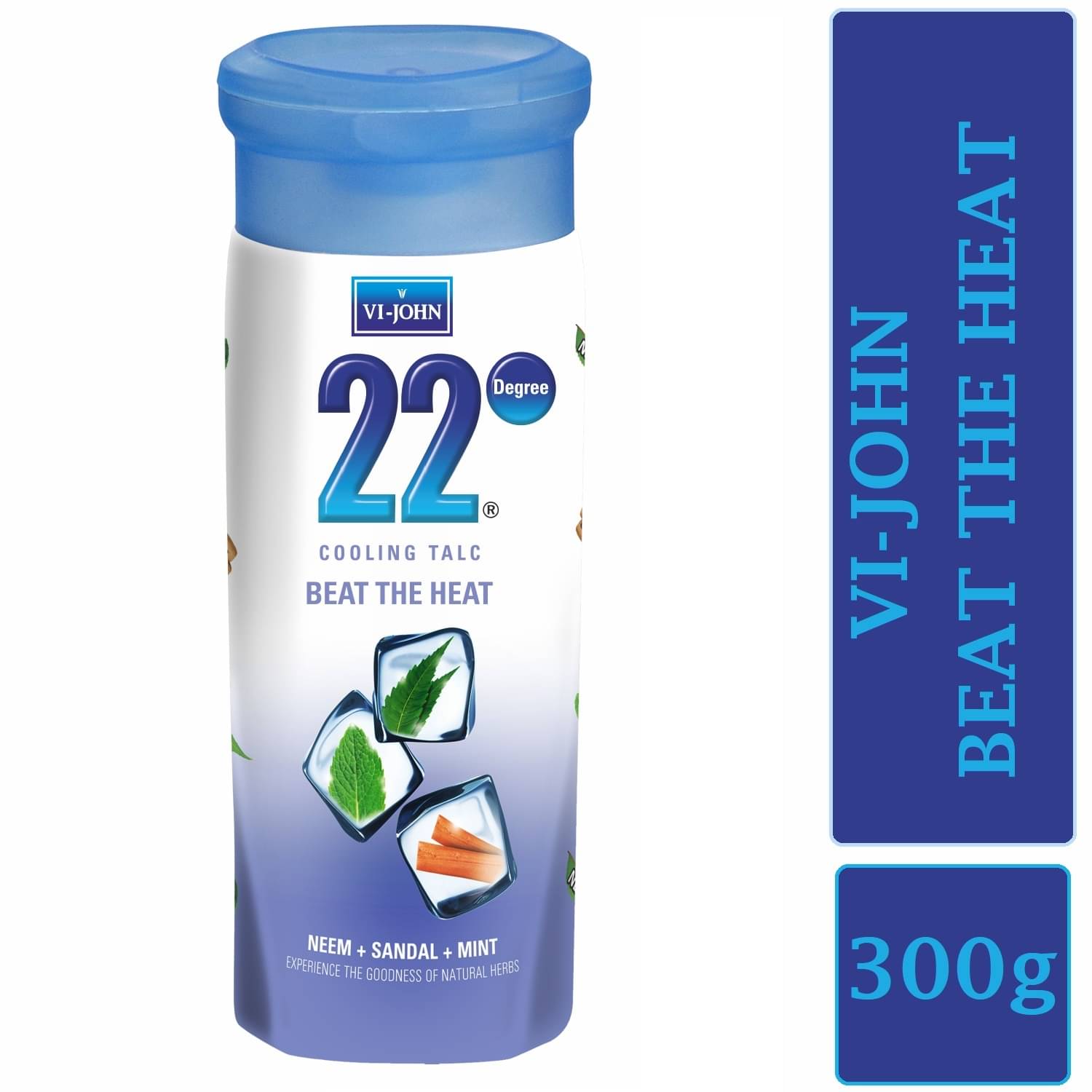 Vi-John Beat The Heat Neem,Mint & Sandal Talc 300 gm Vi-John Beat The Heat Neem,Mint & Sandal Talc 300 gm