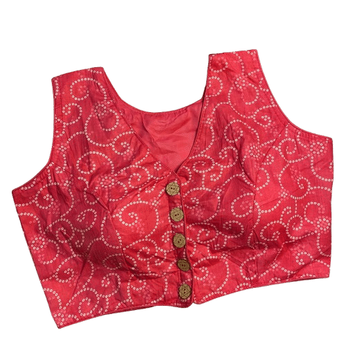 fancynine Pink Readymade with Pad Cotton Women's Blouse ( Pack of 1 ) fancynine Pink Readymade with Pad Cotton Women's Blouse ( Pack of 1 )