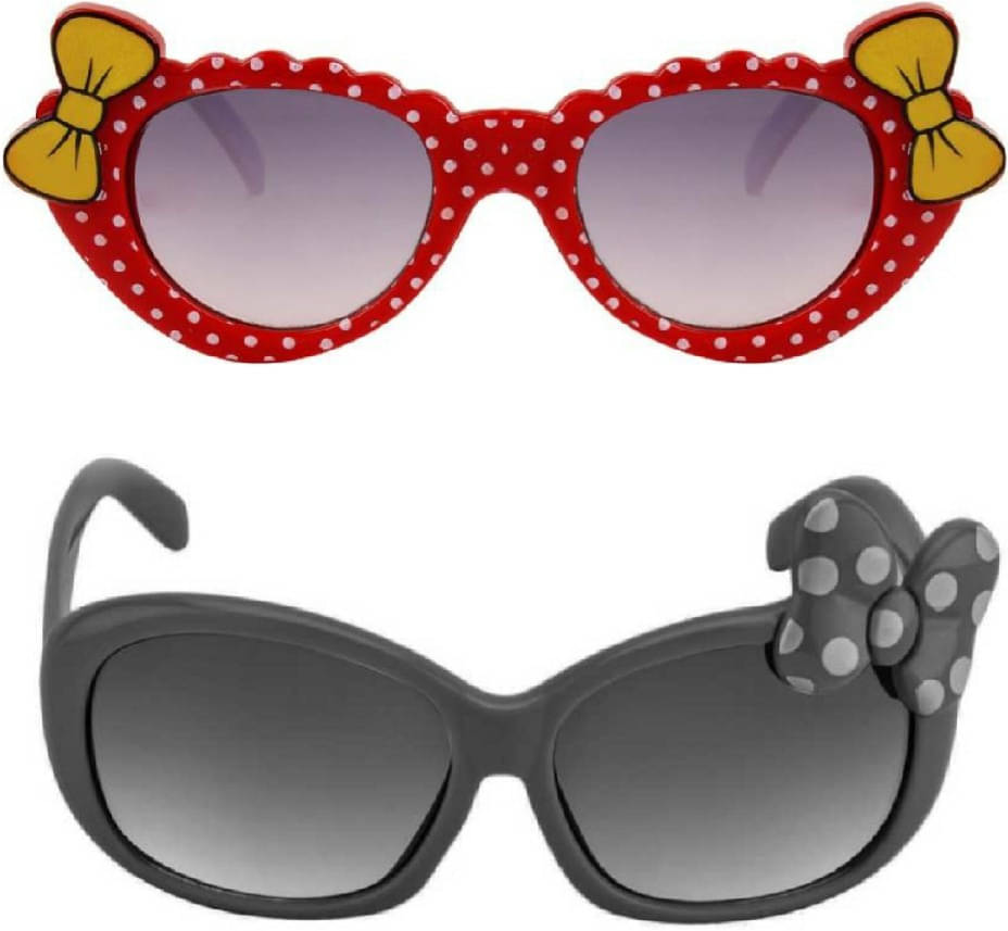uzak Multicolor Butterfly Sunglasses ( Pack of 2 ) uzak Multicolor Butterfly Sunglasses ( Pack of 2 )