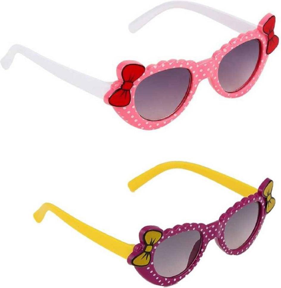 uzak Multicolor Butterfly Sunglasses ( Pack of 2 ) uzak Multicolor Butterfly Sunglasses ( Pack of 2 )
