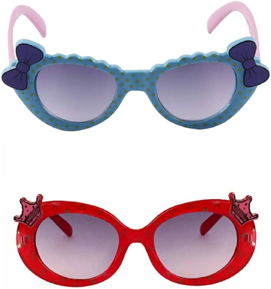     			uzak Multicolor Cat Eye Sunglasses ( Pack of 2 )