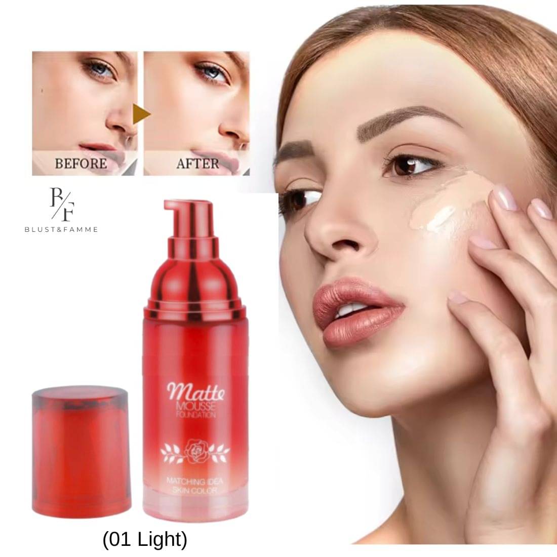 BLUST & FAMME Long Lasting Waterproof Mousse Foundation For All Day Glowing Skin( Pack of 1 ) BLUST & FAMME Long Lasting Waterproof Mousse Foundation For All Day Glowing Skin( Pack of 1 )