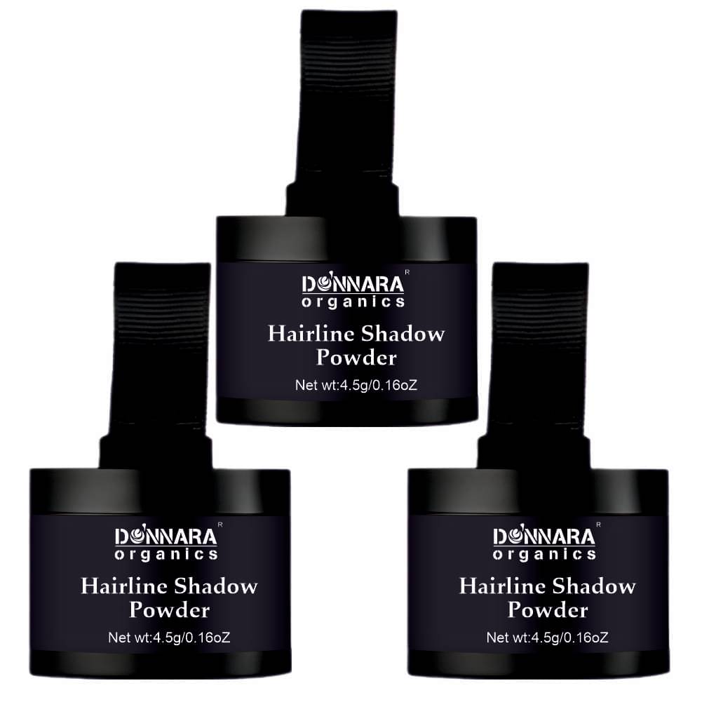 Donnara Organics HairLine Shadow Powder Full Hair Intantly 4 gm Pack of 3 Donnara Organics HairLine Shadow Powder Full Hair Intantly 4 gm Pack of 3