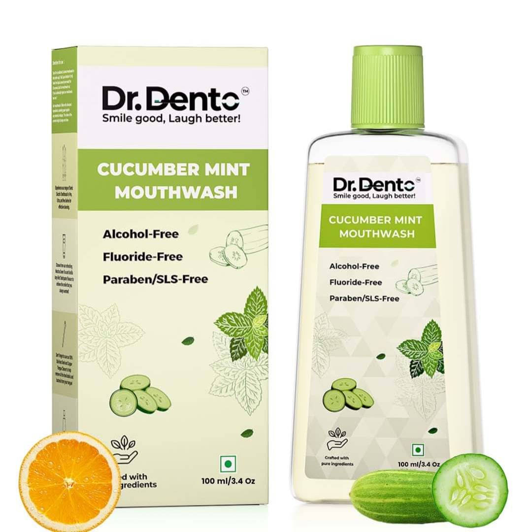 Dr.Dento Mouthwash Liquid Cucumber Mint 100 mL Dr.Dento Mouthwash Liquid Cucumber Mint 100 mL