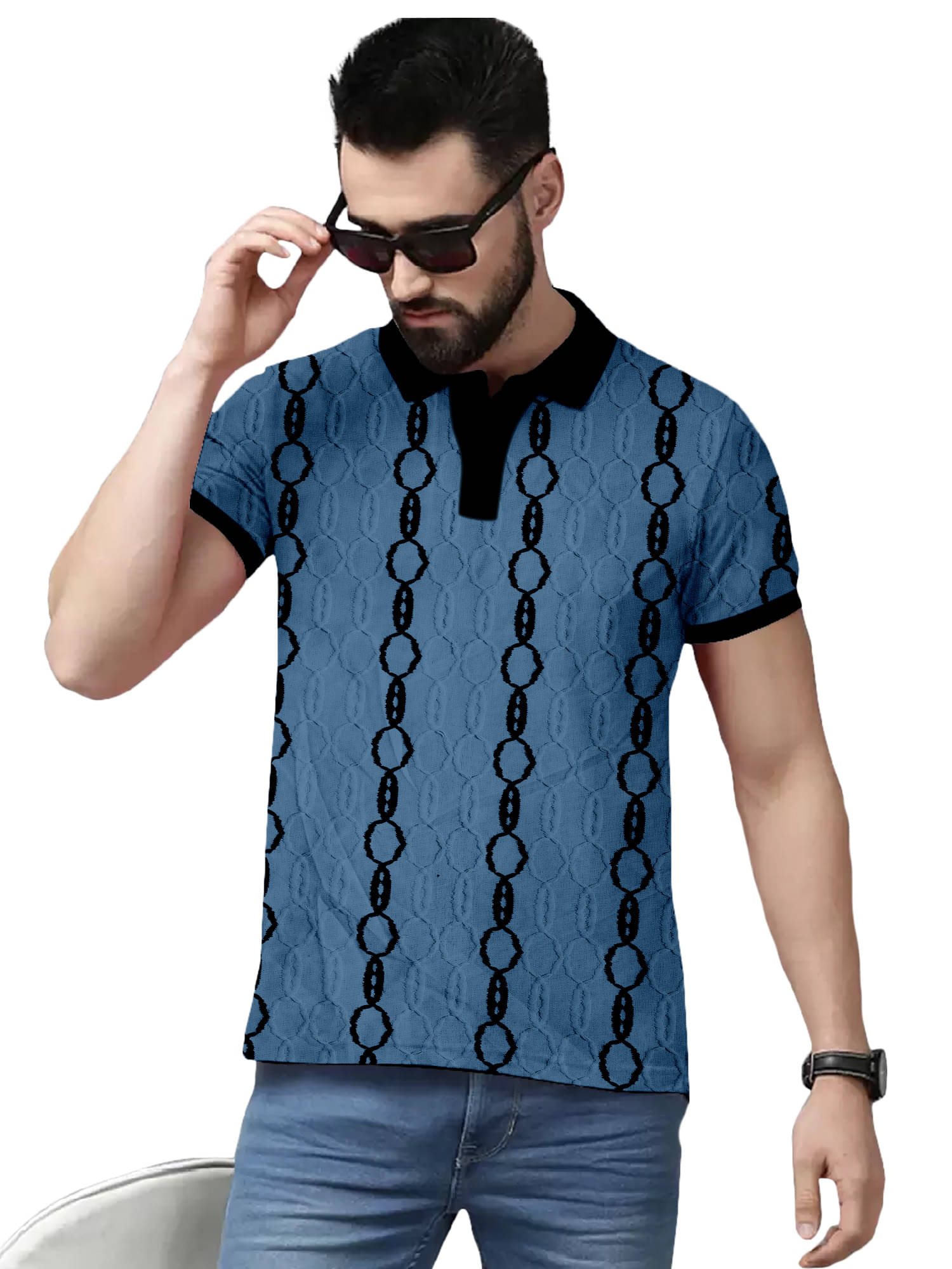 FTX Men Lycra Regular Fit Self Design Polo T Shirt ( Dark Grey ) FTX Men Lycra Regular Fit Self Design Polo T Shirt ( Dark Grey )