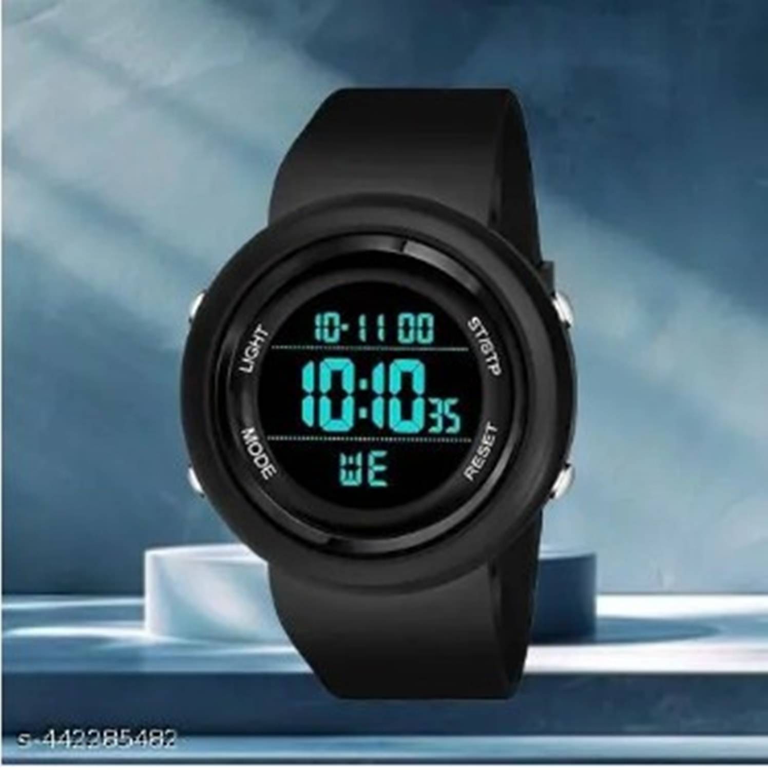     			Fadiso Fashion Black Silicon Analog Men's Watch