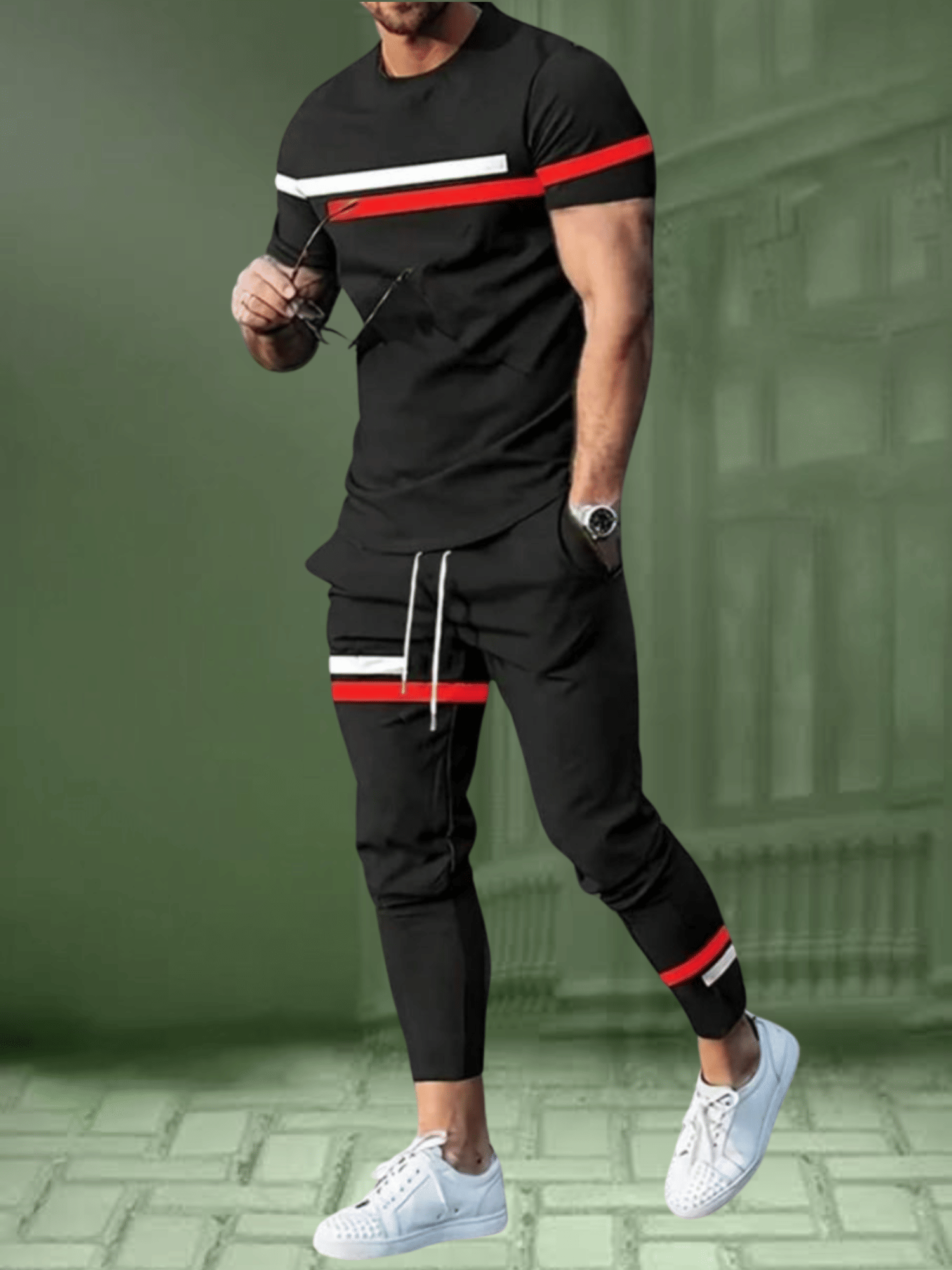 Forbro Black Polyester Men's Tracksuit ( Pack of 1 )