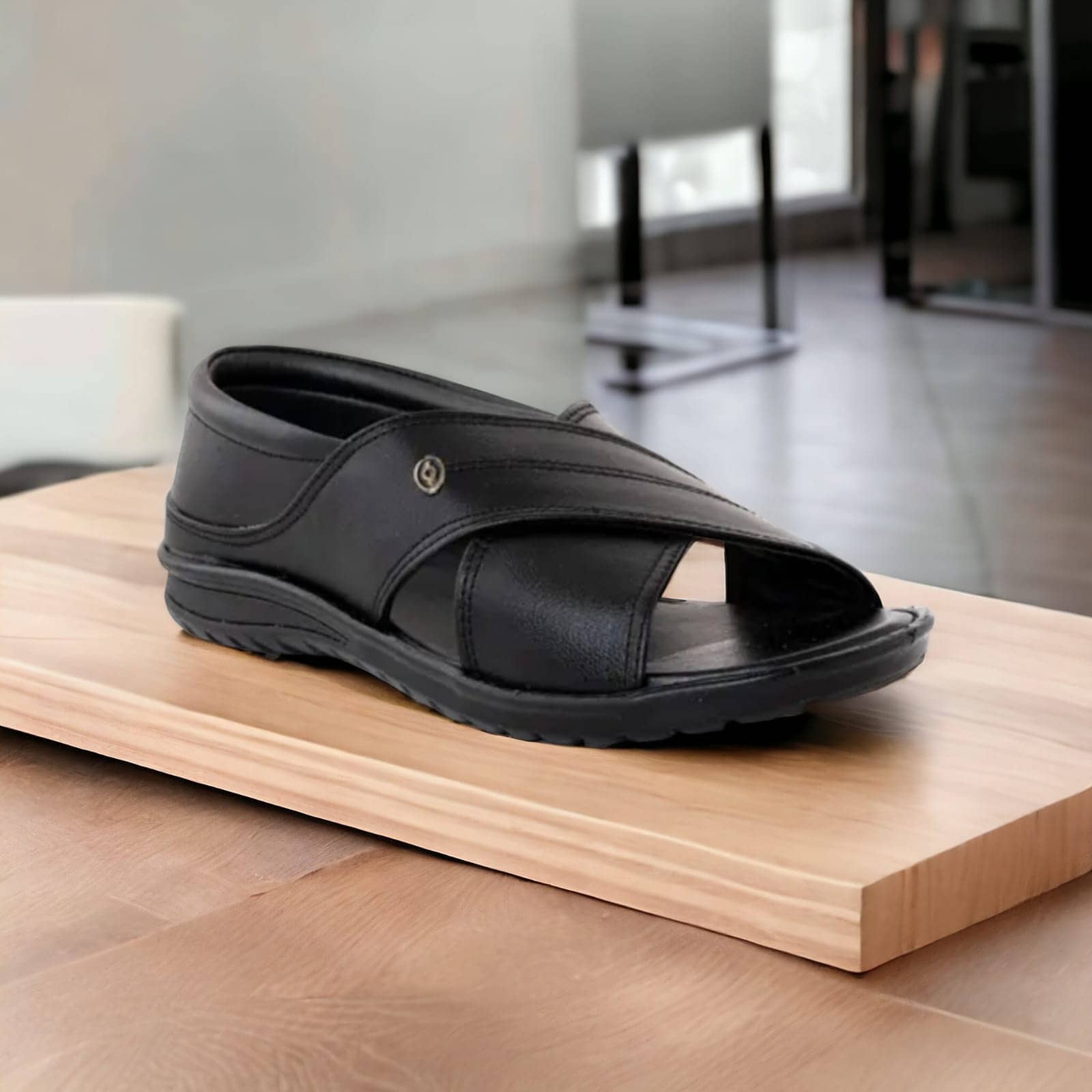 INFINITRENZ - Black Men's Sandals