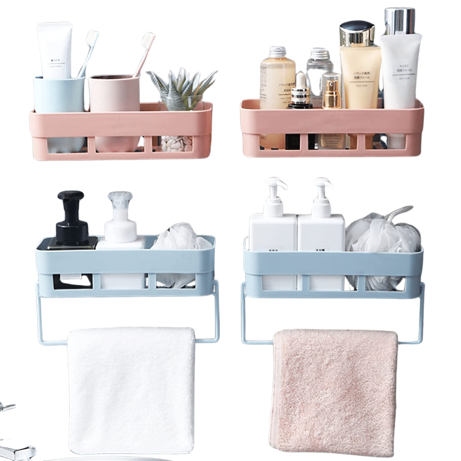 JAGIRA DIVINE TOUCH Multicolor Plastic Storage Racks ( Pack of 2 ) JAGIRA DIVINE TOUCH Multicolor Plastic Storage Racks ( Pack of 2 )