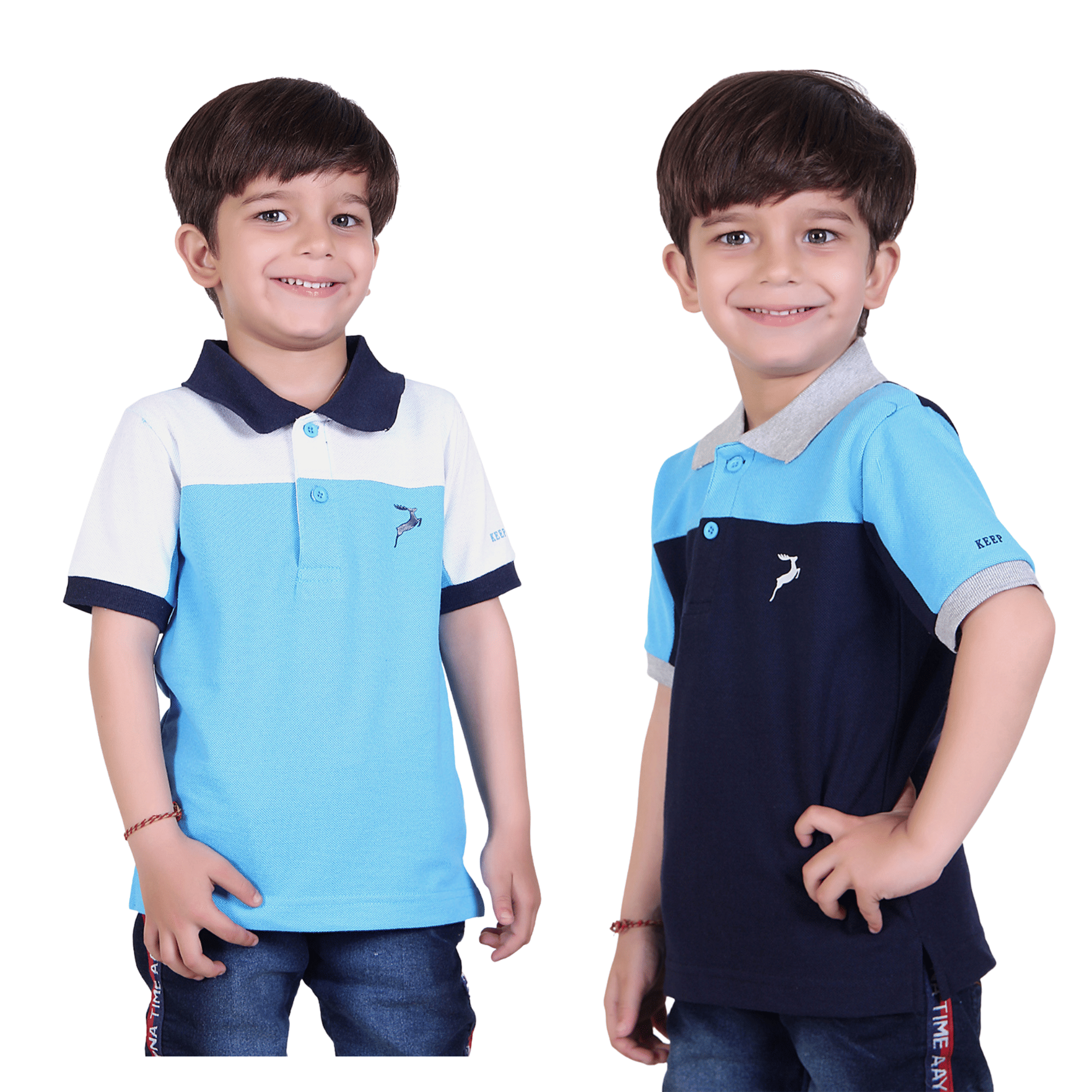     			Kepa Pack of 1 Boys Cotton Blend T-Shirt ( Navy )