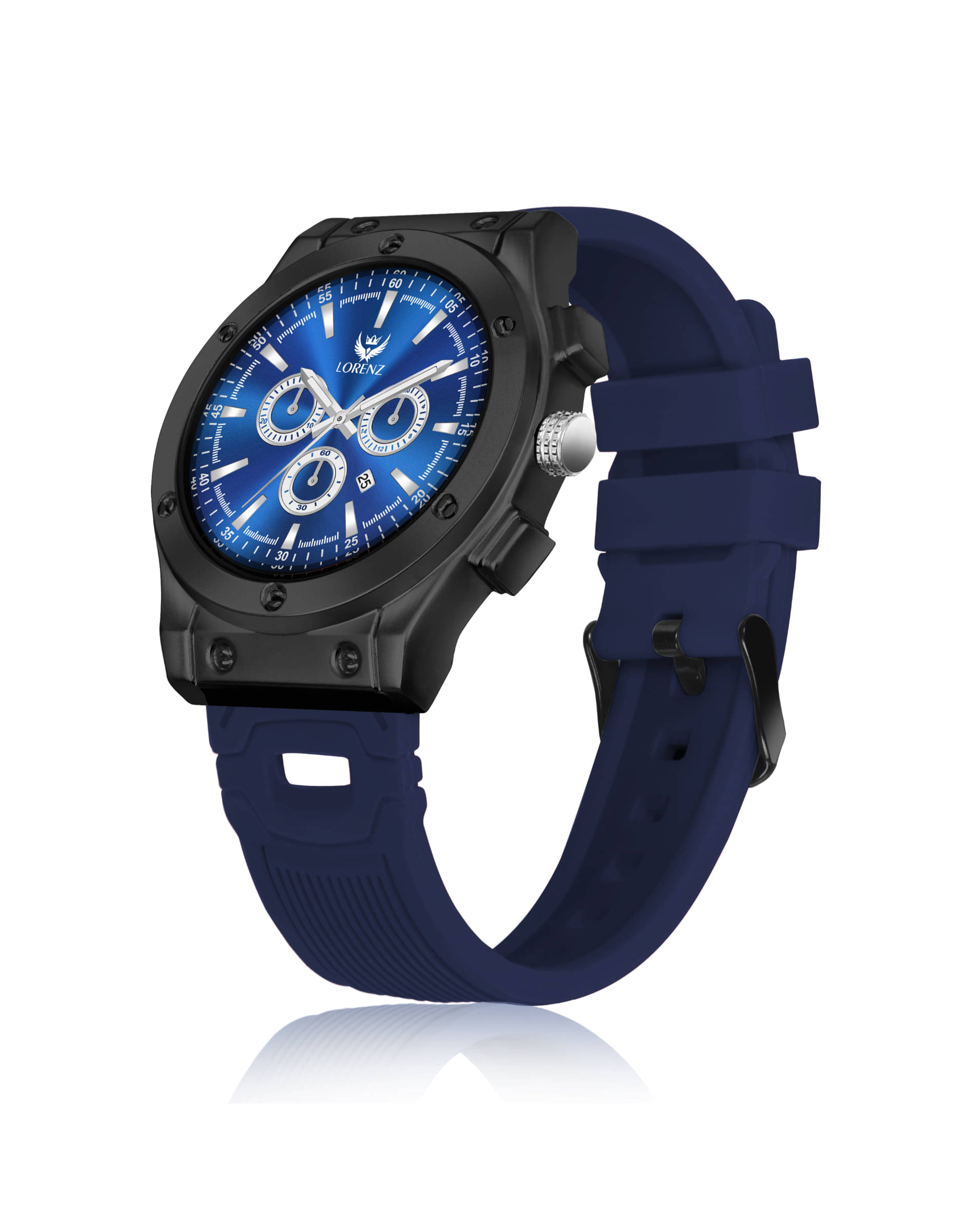     			Lorenz Blue Silicon Analog Men's Watch