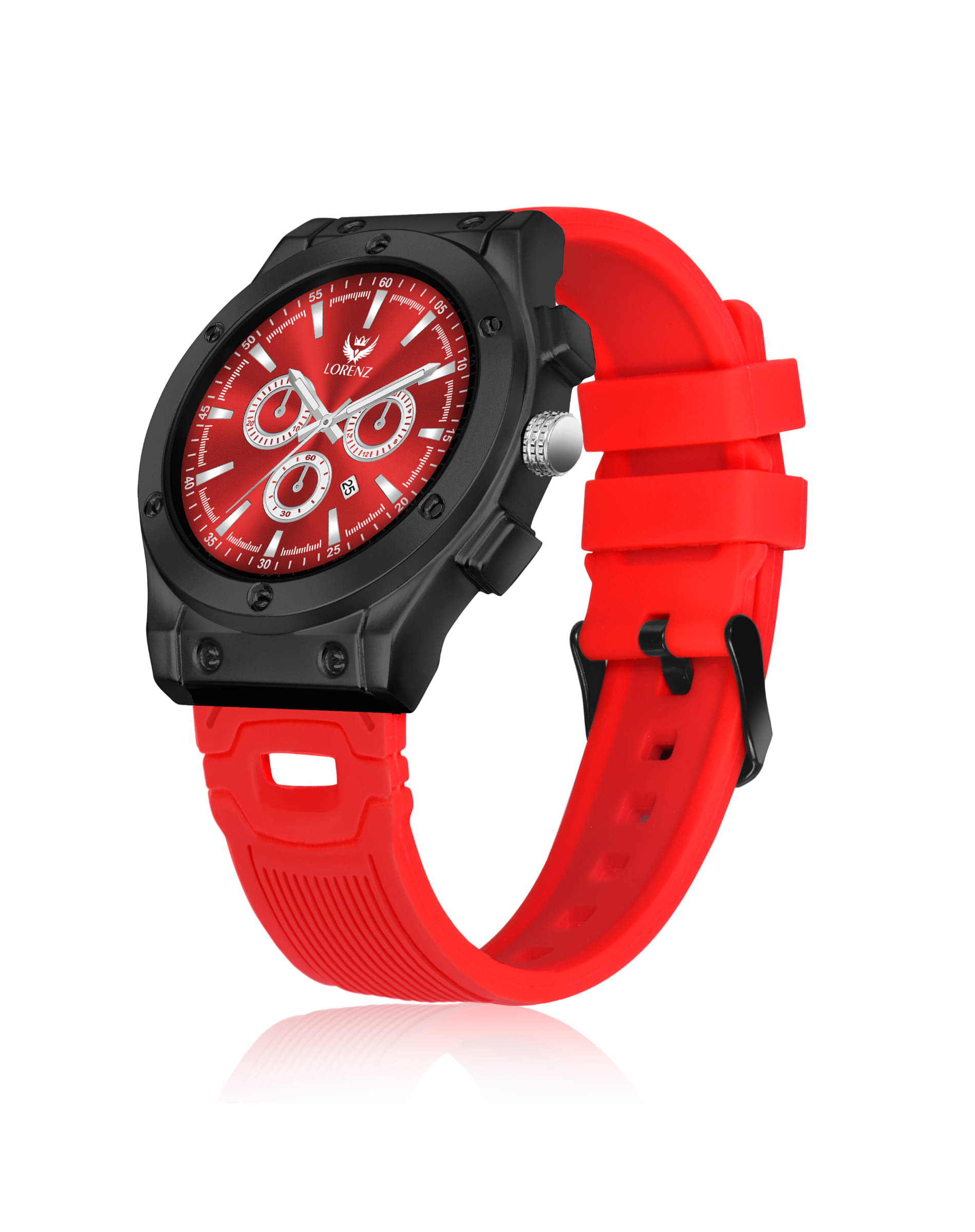     			Lorenz Red Silicon Analog Men's Watch