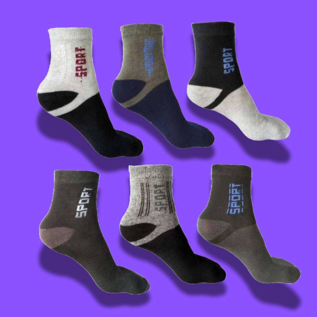     			MJE Pack of 6 Men's Cotton Blend Ankle Length Socks ( Multicolor )