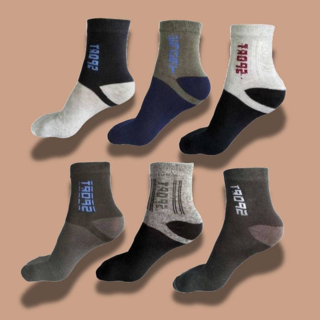     			MJE Pack of 6 Men's Cotton Blend Ankle Length Socks ( Multicolor )