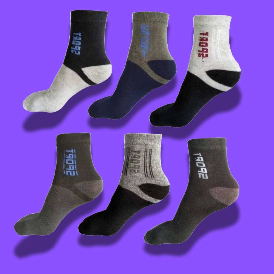     			MJE Pack of 6 Men's Cotton Blend Ankle Length Socks ( Multicolor )