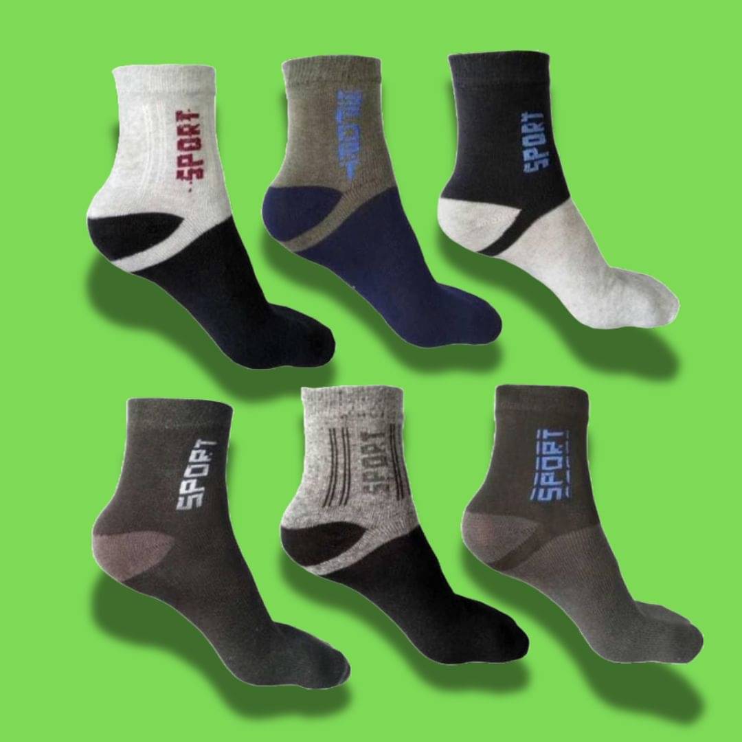     			MJE Pack of 6 Men's Cotton Blend Ankle Length Socks ( Multicolor )