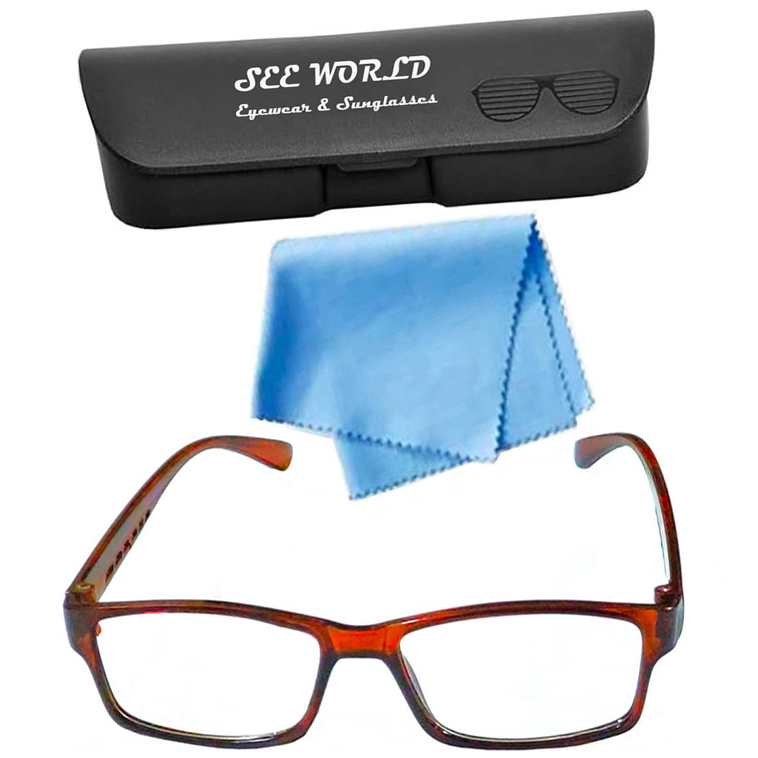 SEE-WORLD Rectangle Full Rim Reading Glasses SEE-WORLD Rectangle Full Rim Reading Glasses
