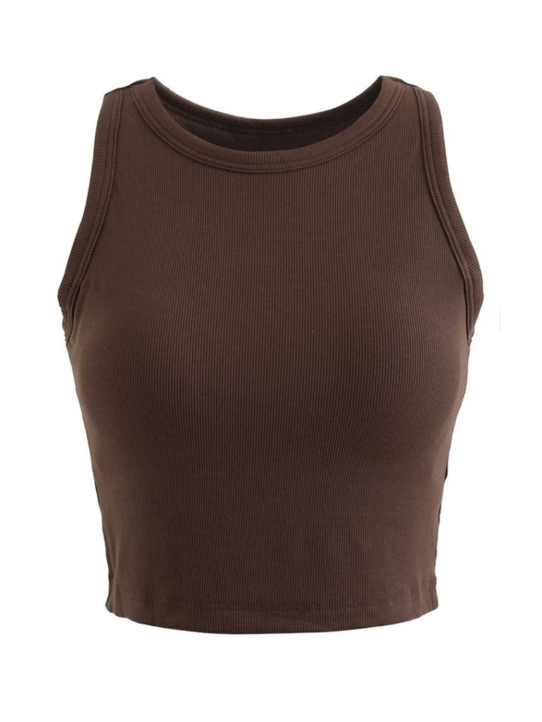     			TOOCHKI Women's Lycra Tank Top ( Brown )