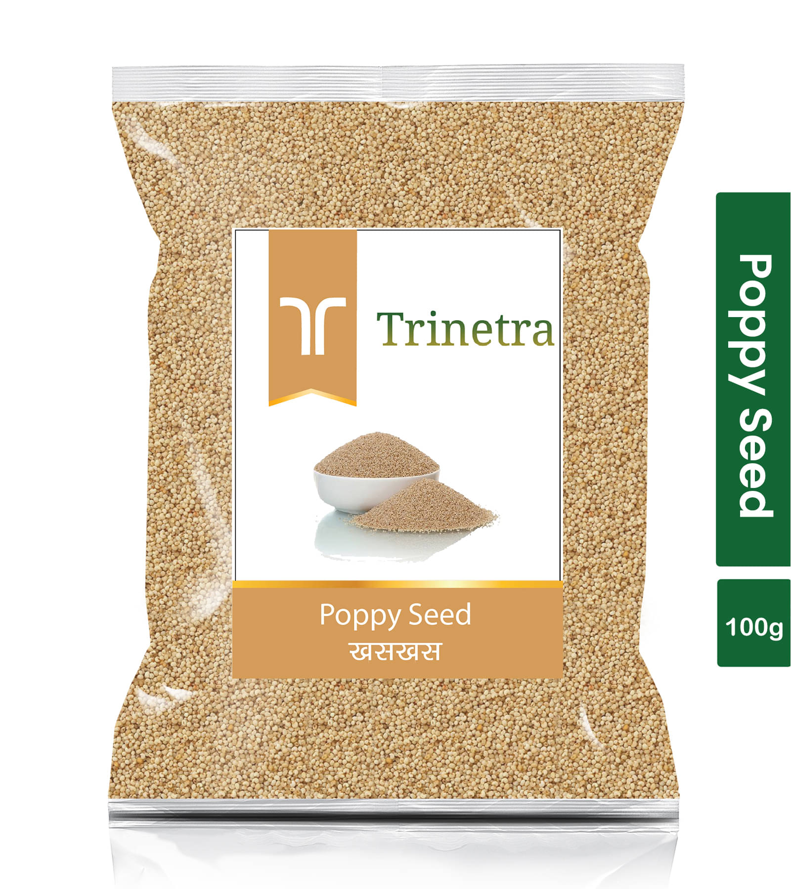 Trinetra Poppy Seeds 100 gm     			Trinetra Poppy Seeds 100 gm