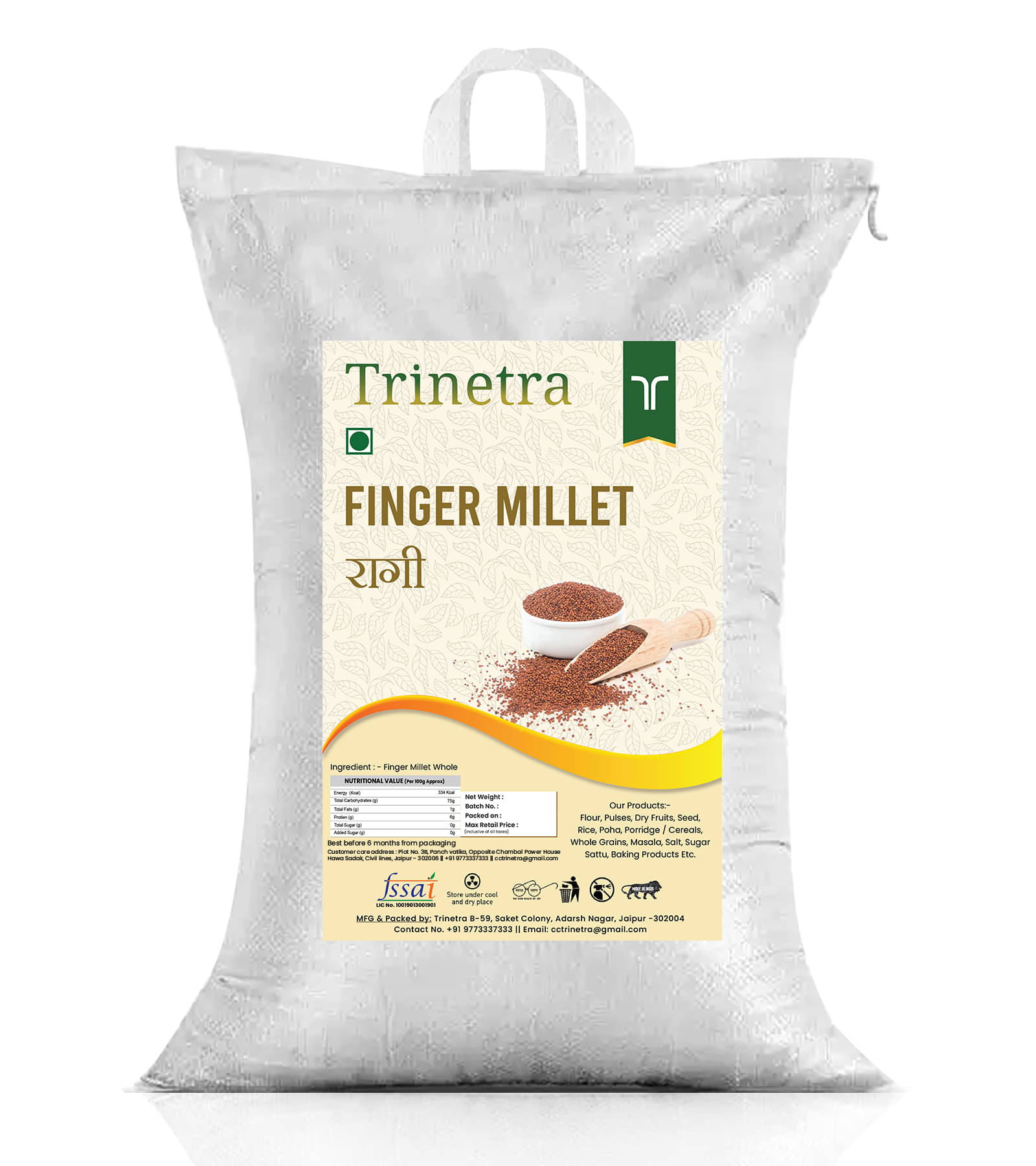 Trinetra Ragi Sabut 3 kg Trinetra Ragi Sabut 3 kg