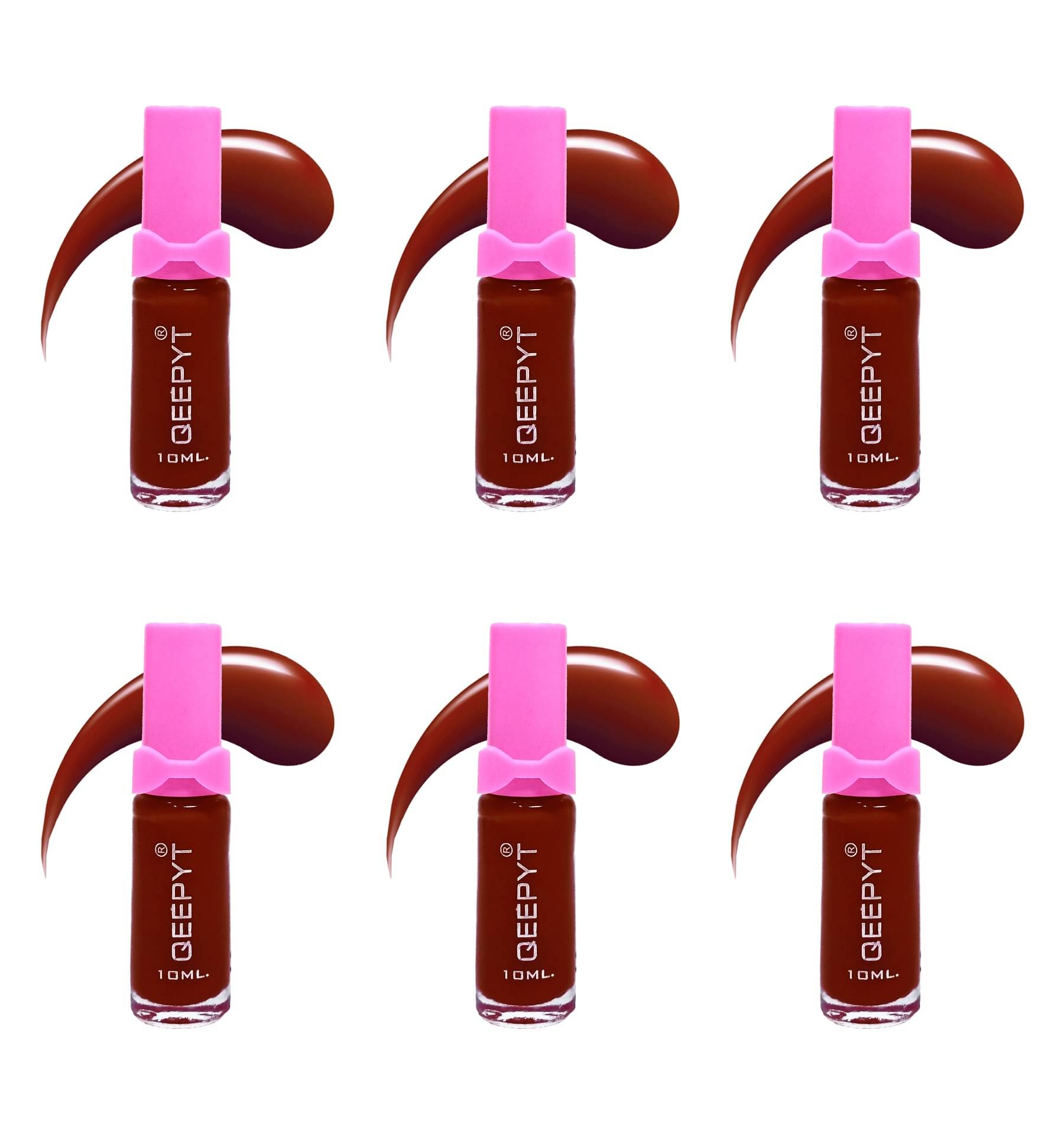     			qeepyt Mauve Glossy Nail Polish 60 ( Pack of 6 )