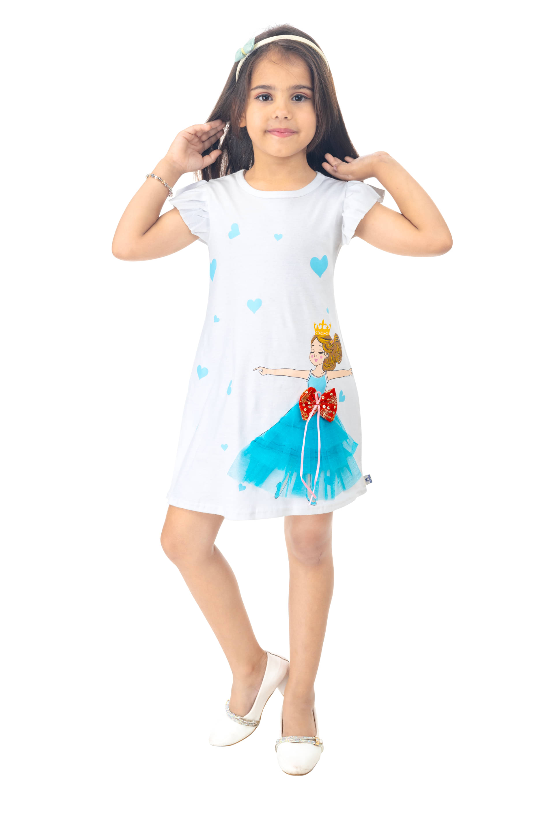 s muktar garments Cotton Blend Frock For Baby Girls ( Pack of 1 , Light Blue ) s muktar garments Cotton Blend Frock For Baby Girls ( Pack of 1 , Light Blue )