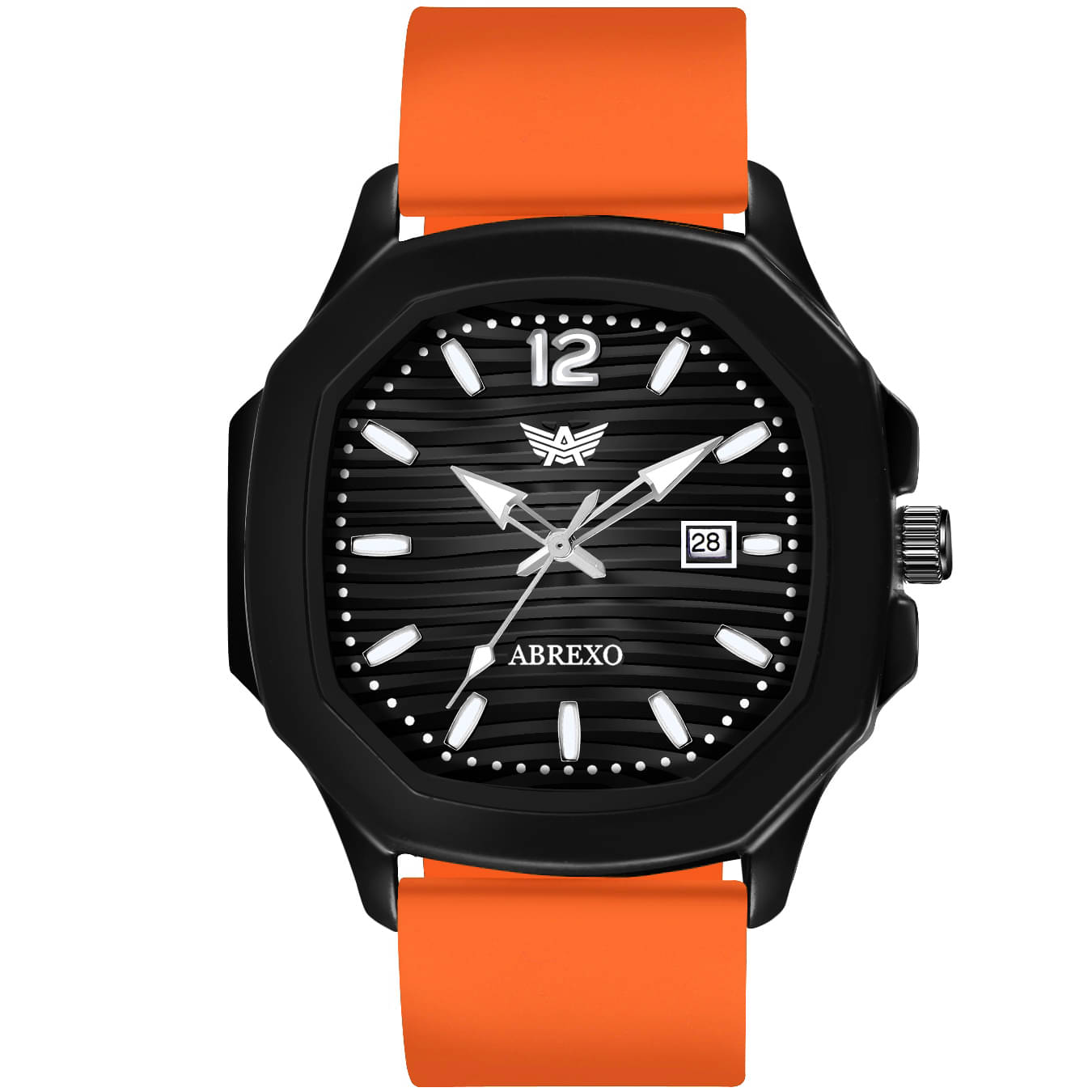     			Abrexo Orange Silicon Analog Men's Watch