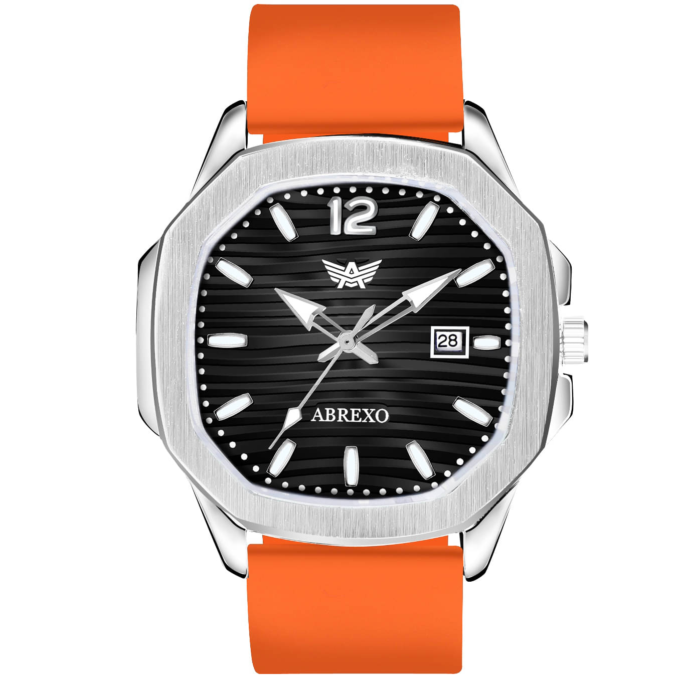     			Abrexo Orange Silicon Analog Men's Watch