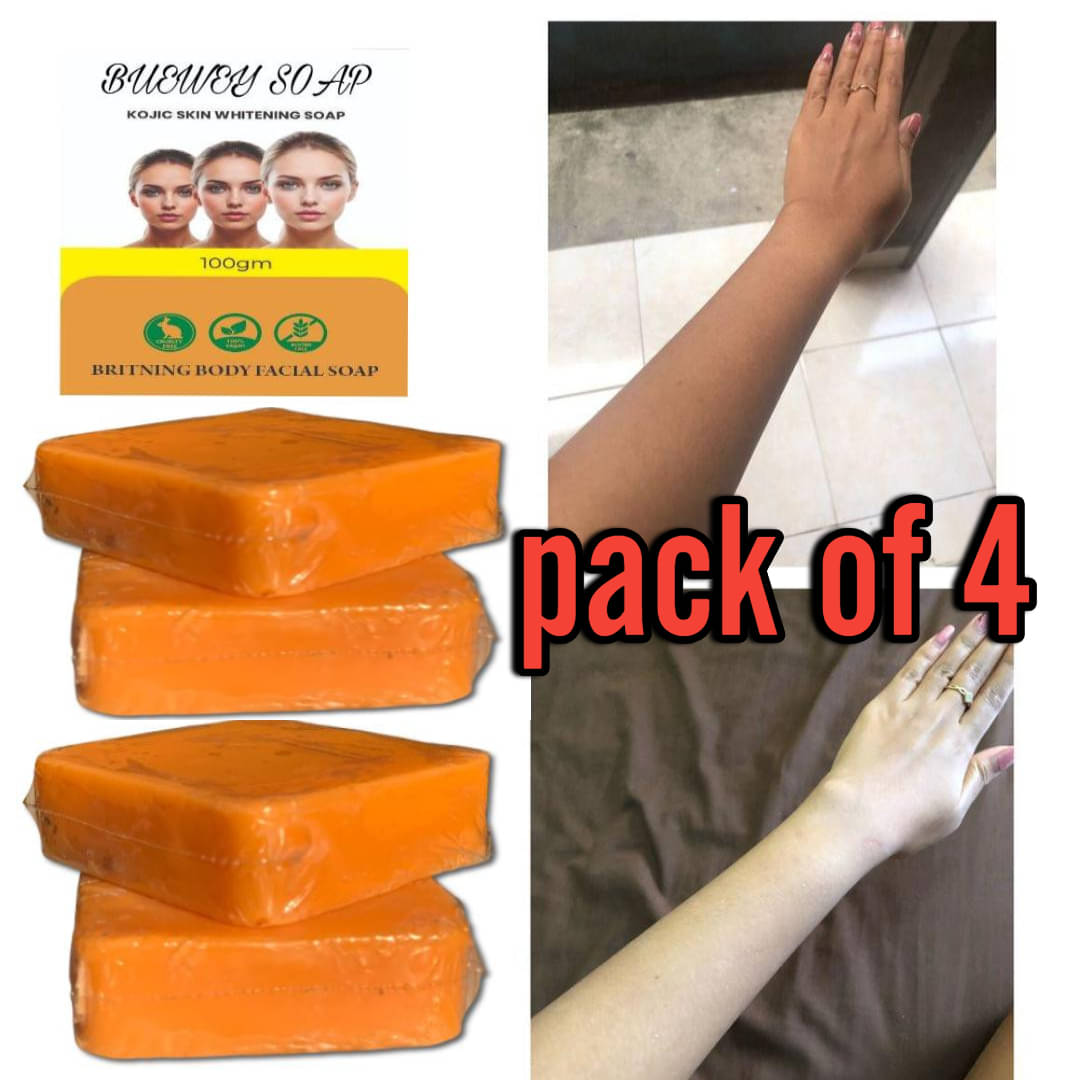 BUEWEY Skin Whitening skincare sinche Body Soap Natural Soap for All Skin Type ( Pack of 4 ) BUEWEY Skin Whitening skincare sinche Body Soap Natural Soap for All Skin Type ( Pack of 4 )