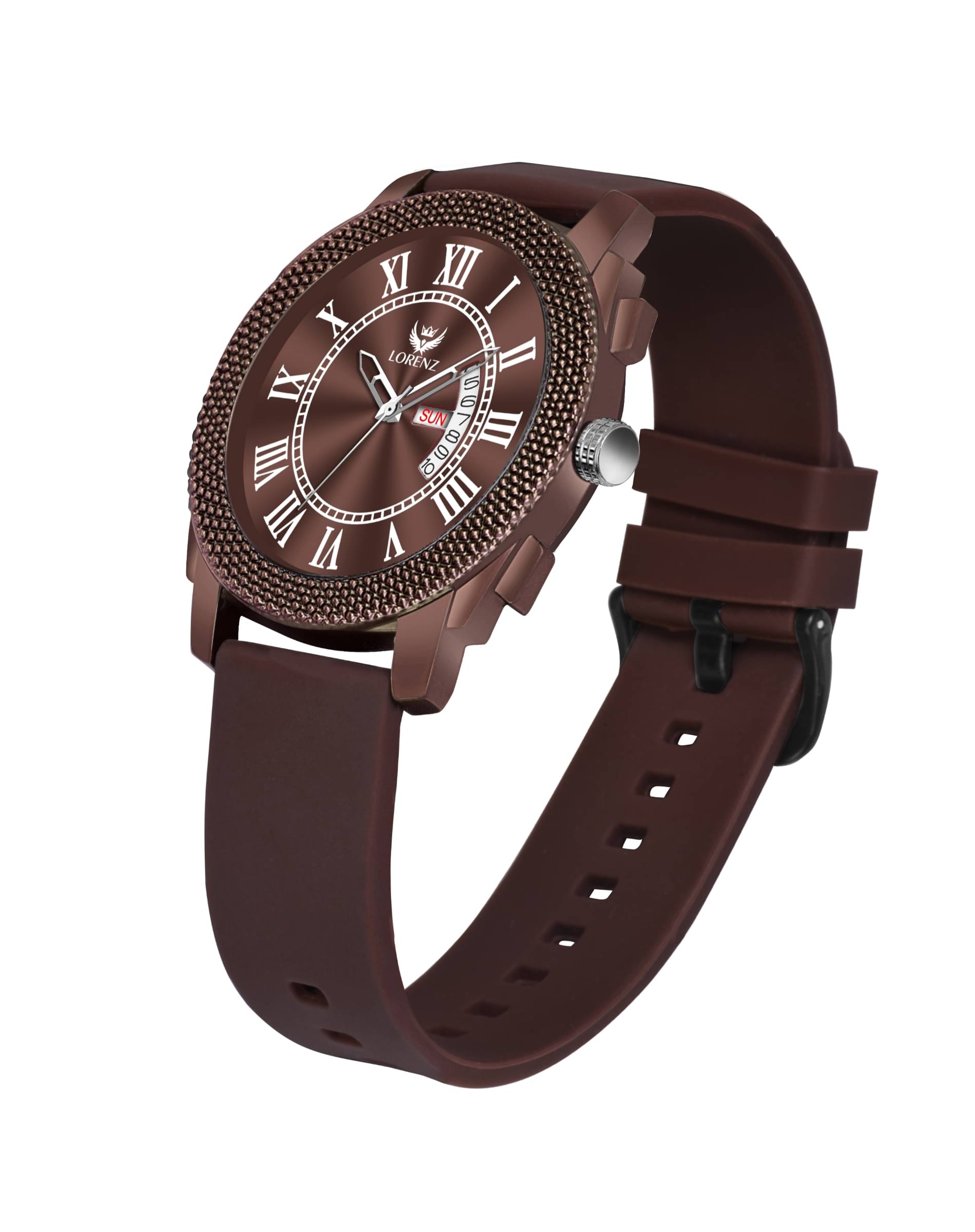     			Lorenz Brown Silicon Analog Men's Watch