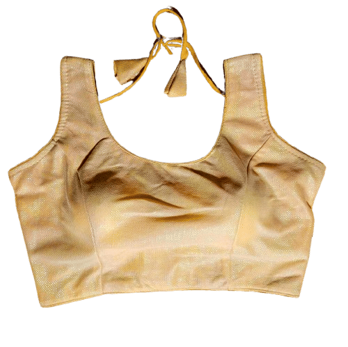 fancynine Gold Readymade with Pad Viscose Women's Blouse ( Pack of 1 ) fancynine Gold Readymade with Pad Viscose Women's Blouse ( Pack of 1 )