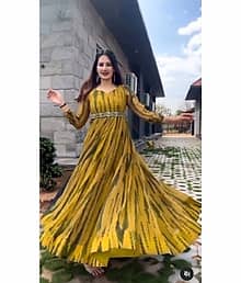 knee length dresses for ladies Yolanda Long Sleeve Maxi Dress - Sage Green Floral