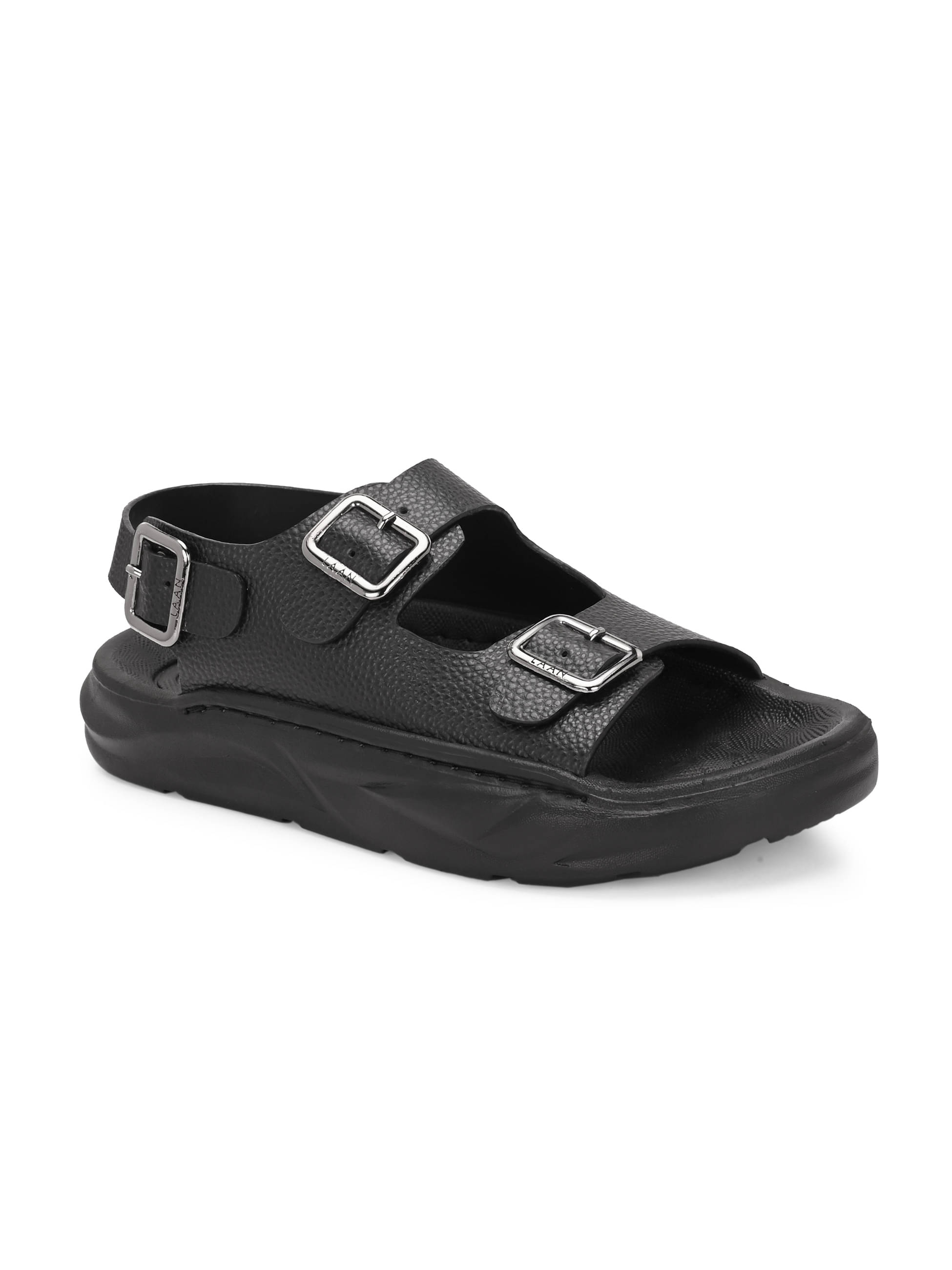     			NAAL - Black Men's Sandals