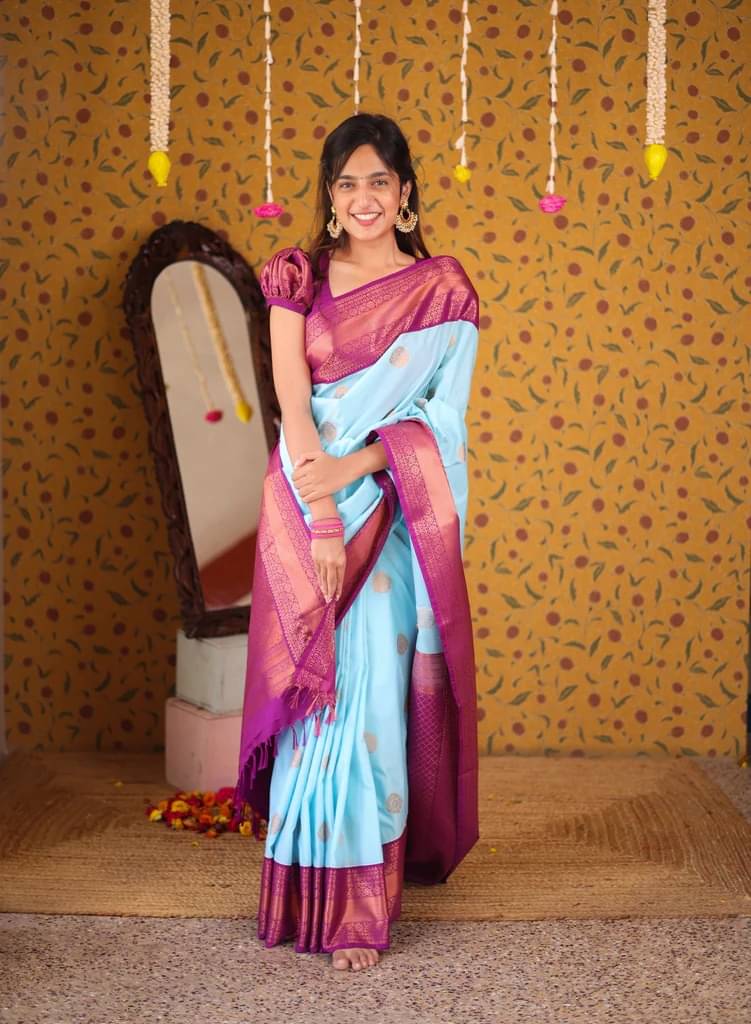 A TO Z CART Banarasi Silk Woven Saree With Unstitched Blouse Piece ( Multicolor ) A TO Z CART Banarasi Silk Woven Saree With Unstitched Blouse Piece ( Multicolor )
