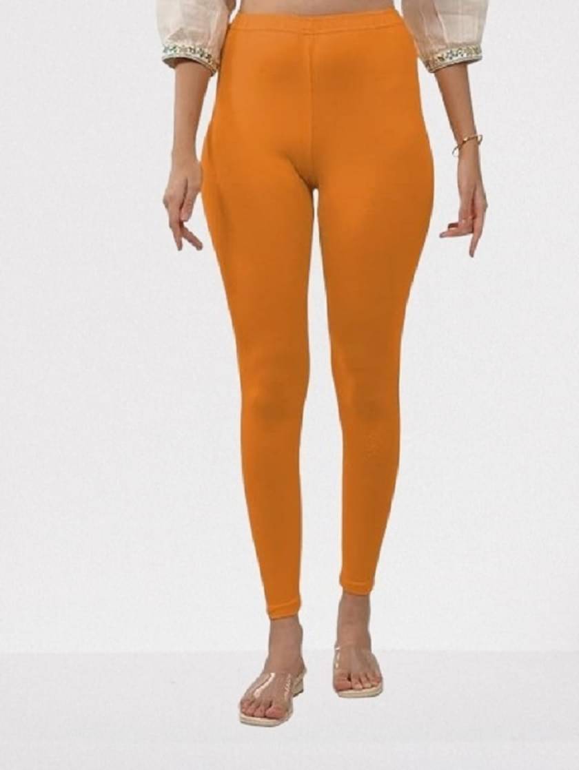     			AA R HOSIERY Pack of 1 Cotton Women's Leggings ( Mustard )