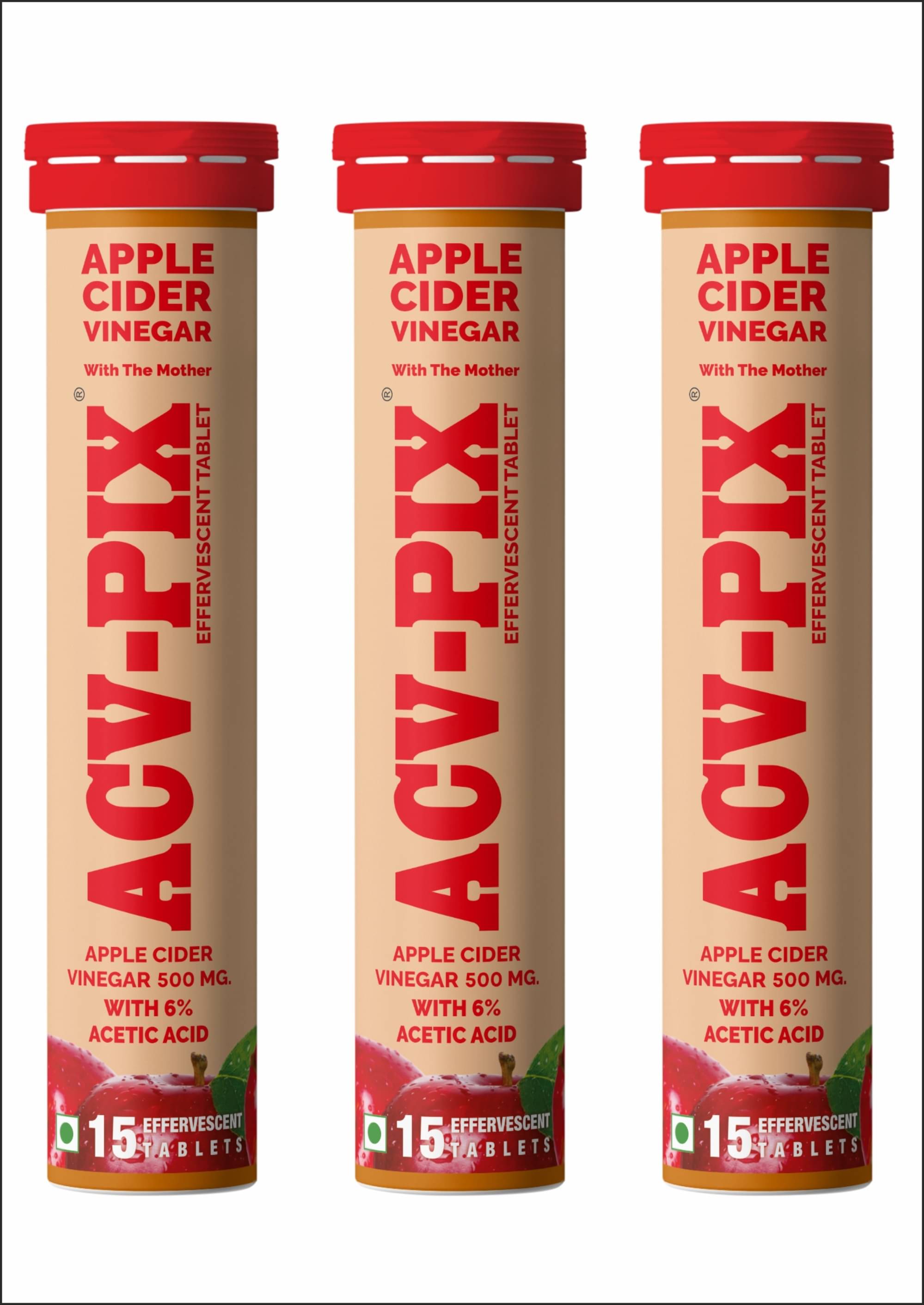 ACV-PIX Apple Cider Vinegar ( Pack of 3 )     			ACV-PIX Apple Cider Vinegar ( Pack of 3 )