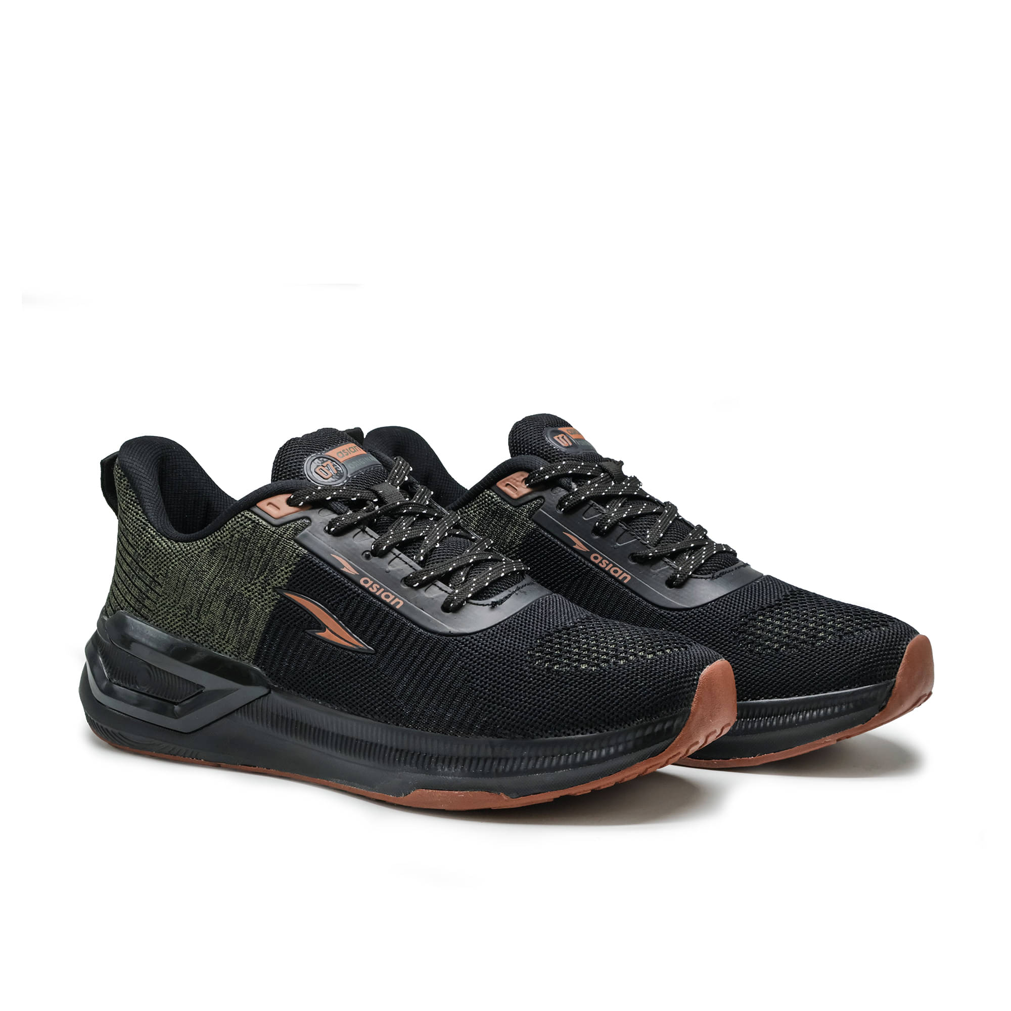     			ASIAN TITAAN-01 Black Men's Sports Running Shoes