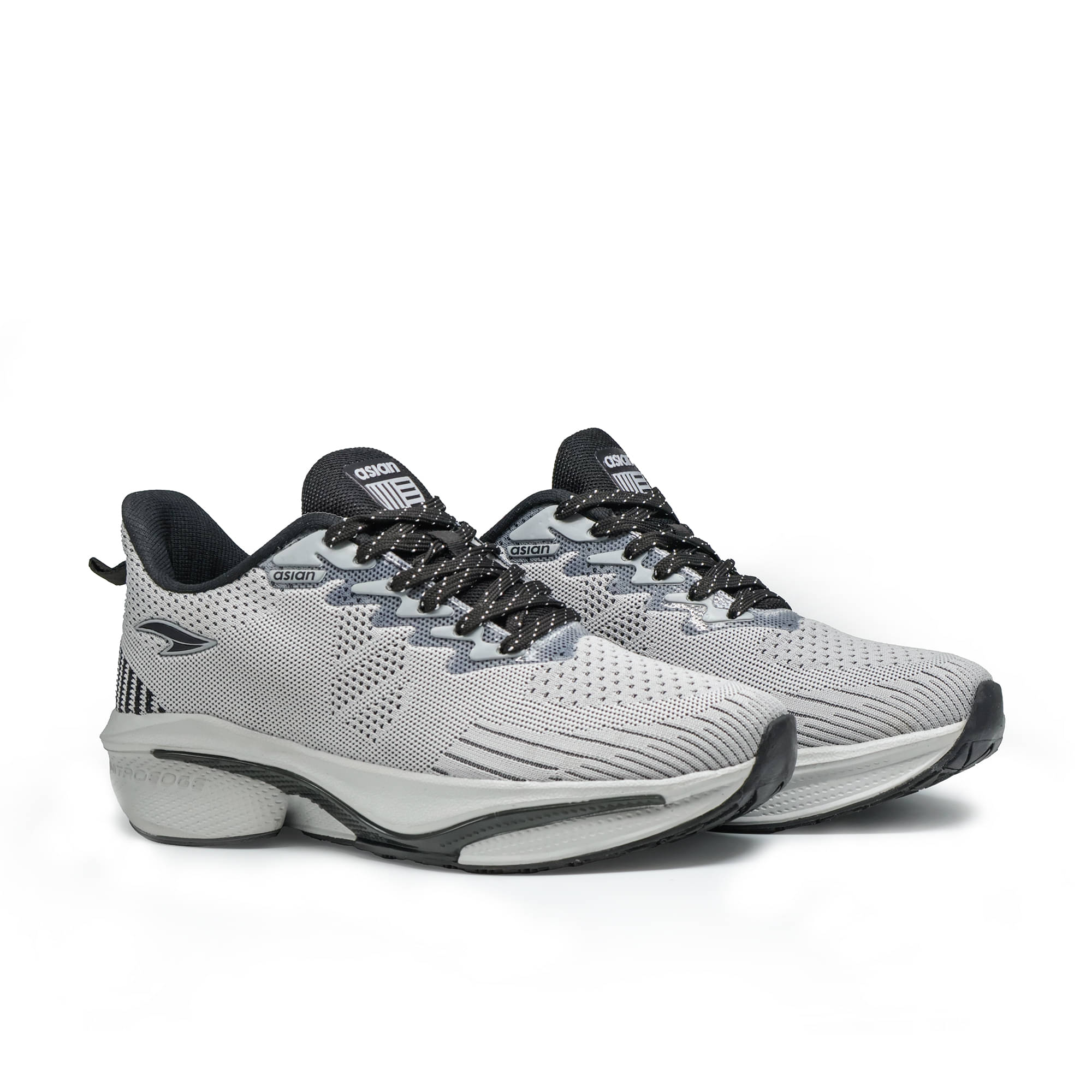     			ASIAN TITAAN-03 Light Grey Men's Sports Running Shoes