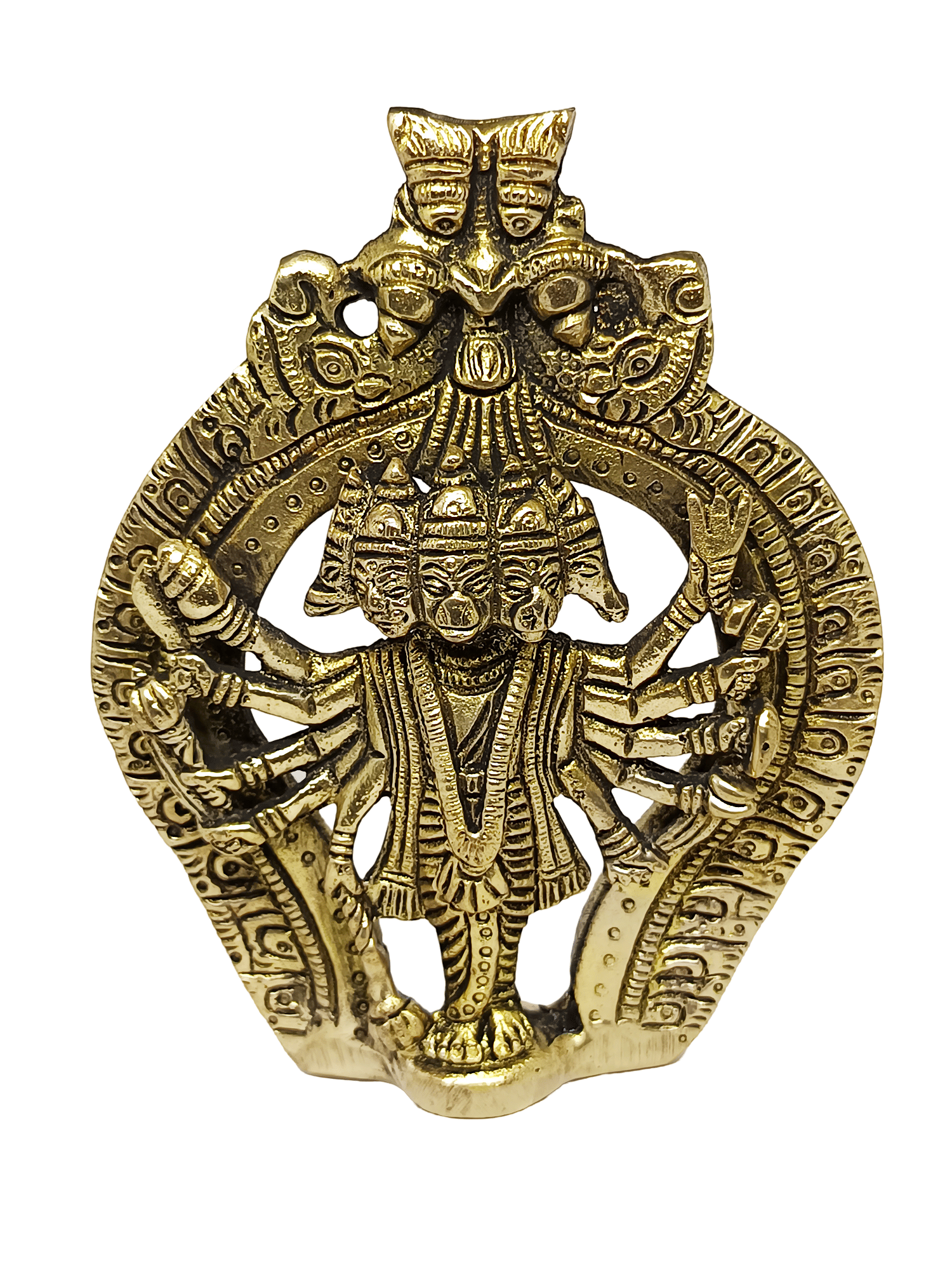 Apna Rudraksha Brass Punchmukhi hanuman Idol ( 12.3 cm ) Apna Rudraksha Brass Punchmukhi hanuman Idol ( 12.3 cm )