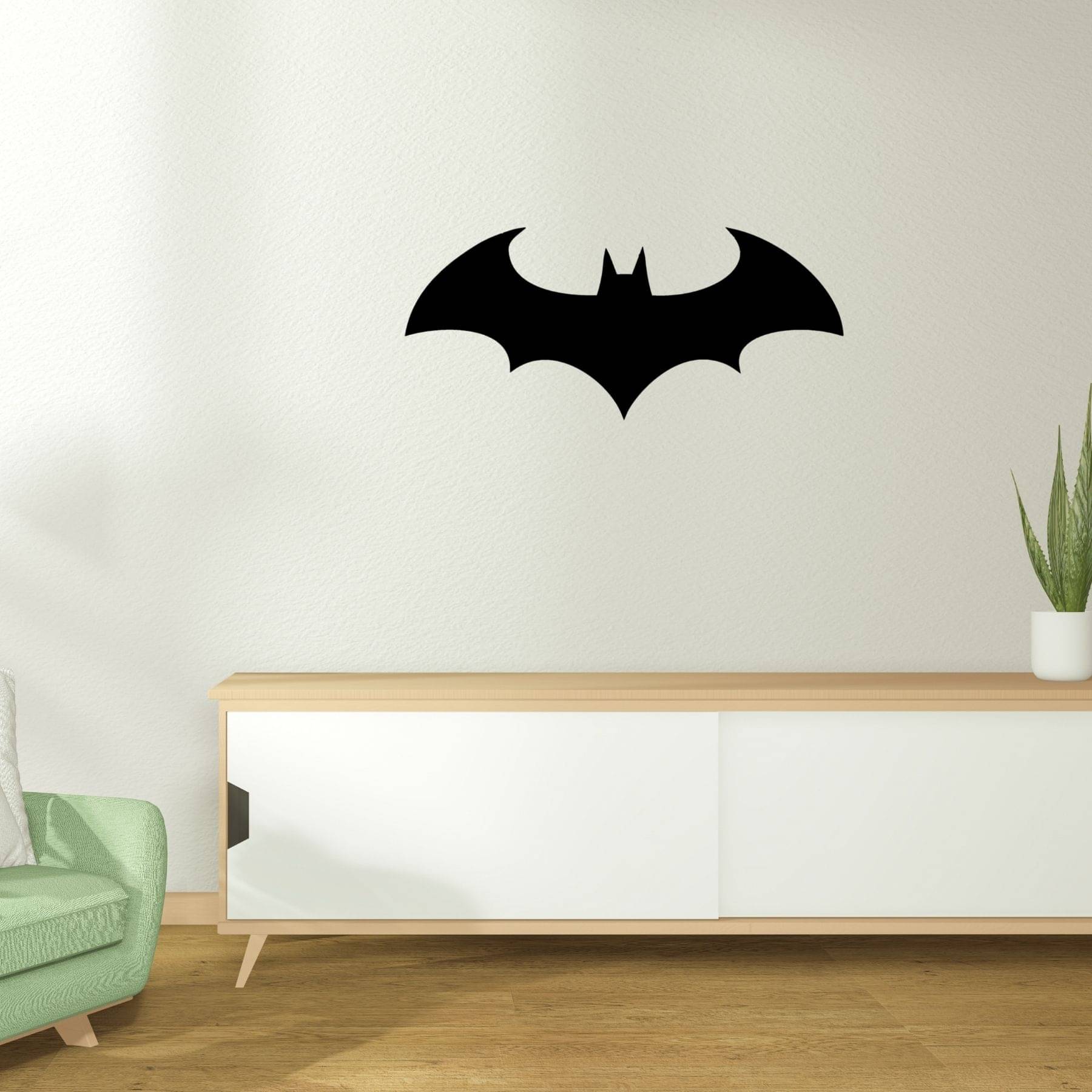 DESIDRAPES Acrylic BATMAN BLACK Rectangular Decorative Plate Black - Pack of 1     			DESIDRAPES Acrylic BATMAN BLACK Rectangular Decorative Plate Black - Pack of 1